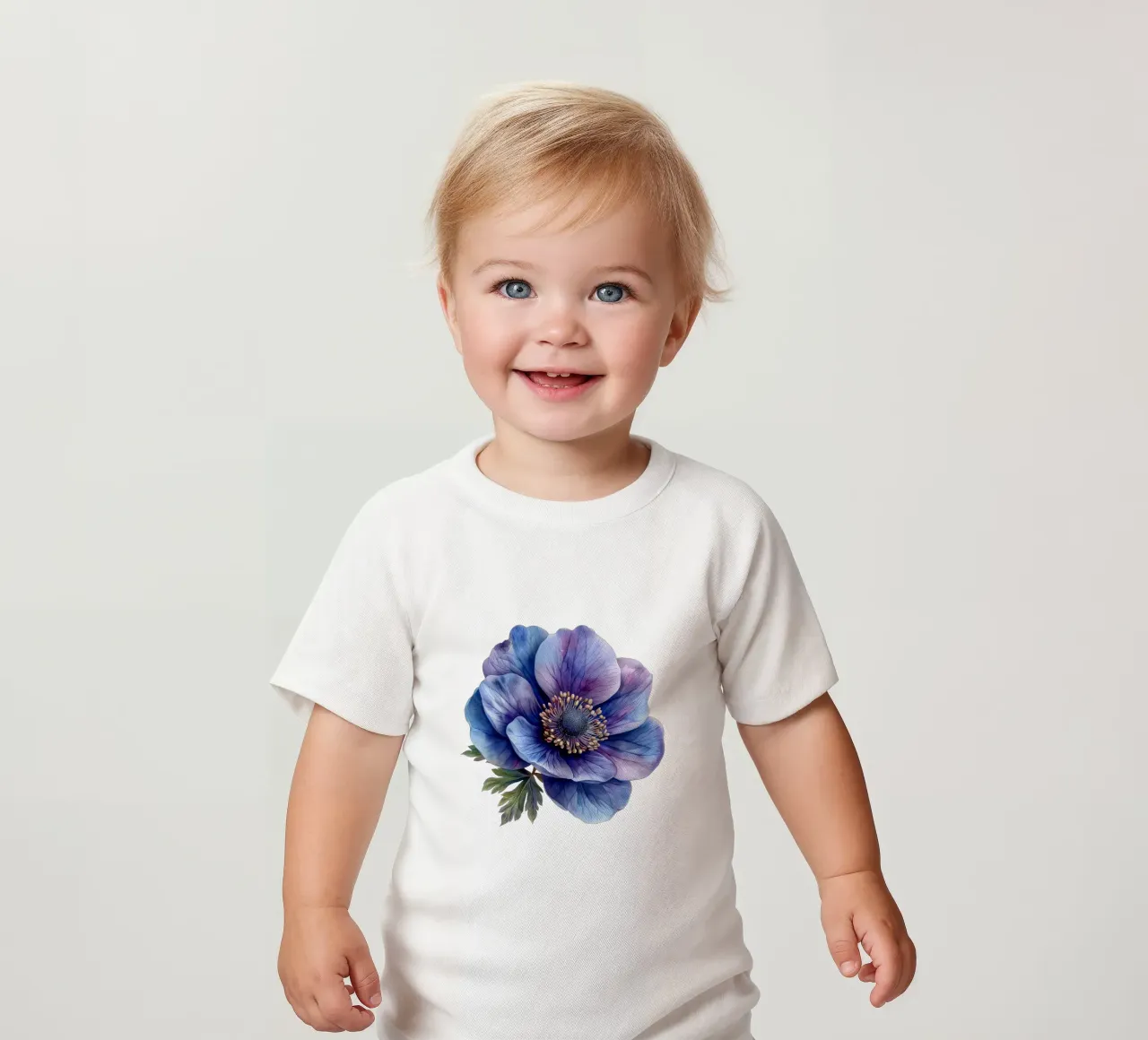 Fiore di anemone 1 maglietta neonato da Bold Blooms