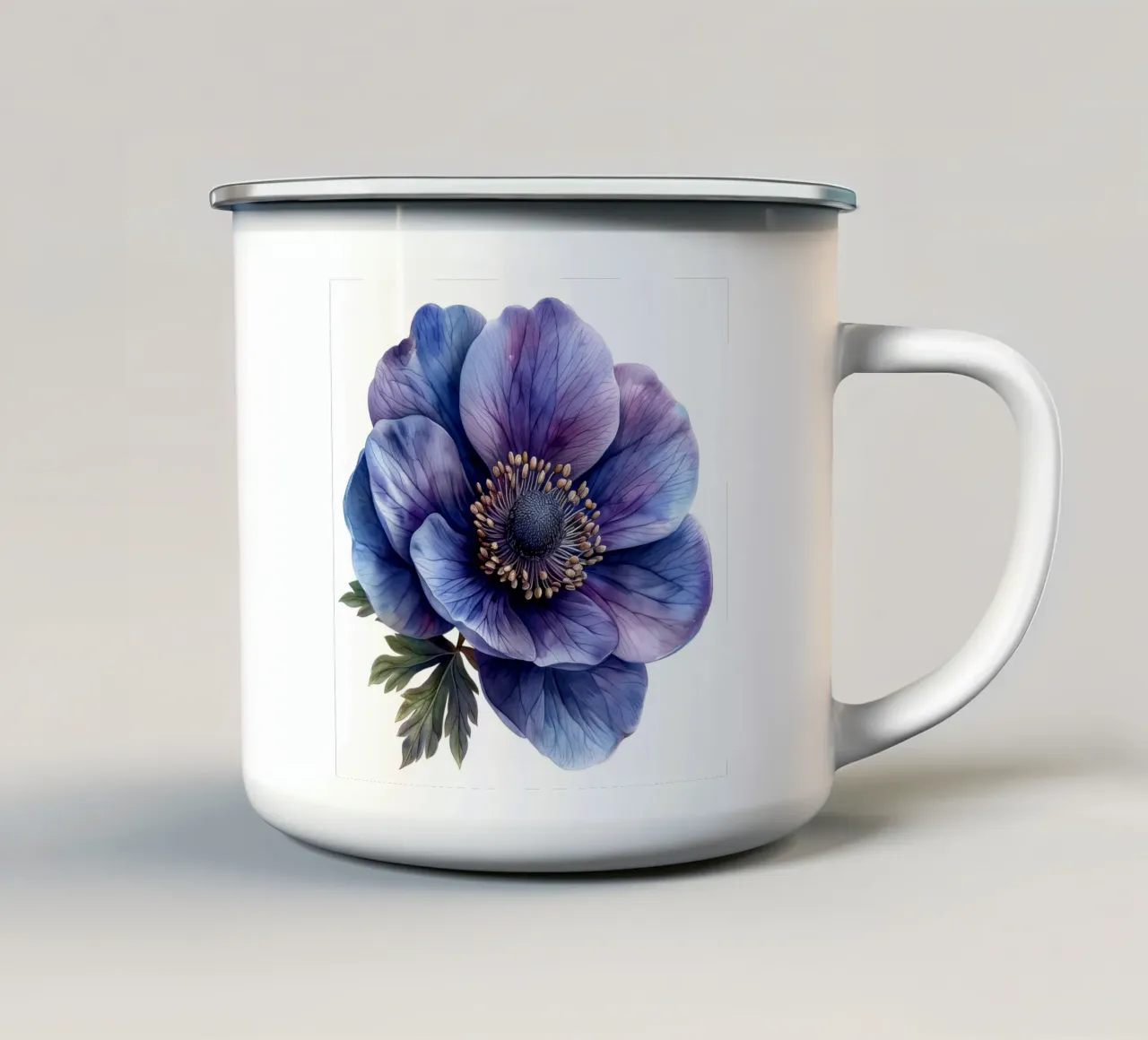 Fiore di anemone 1 tazza in smalto da Bold Blooms