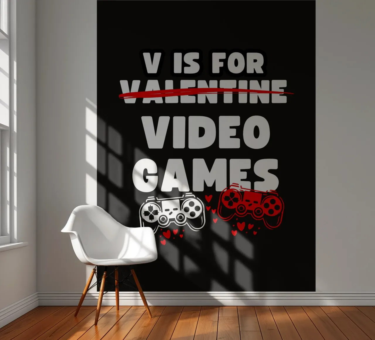 V IS FOR VALENTINE X VIDEO GAMES photo wallpaper by ArtDesign by KBK
