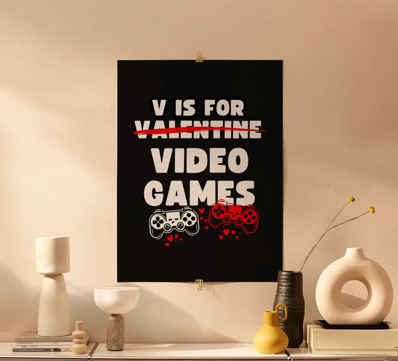 V IS FOR VALENTINE X VIDEO GAMES carta hahnemühle da ArtDesign by KBK