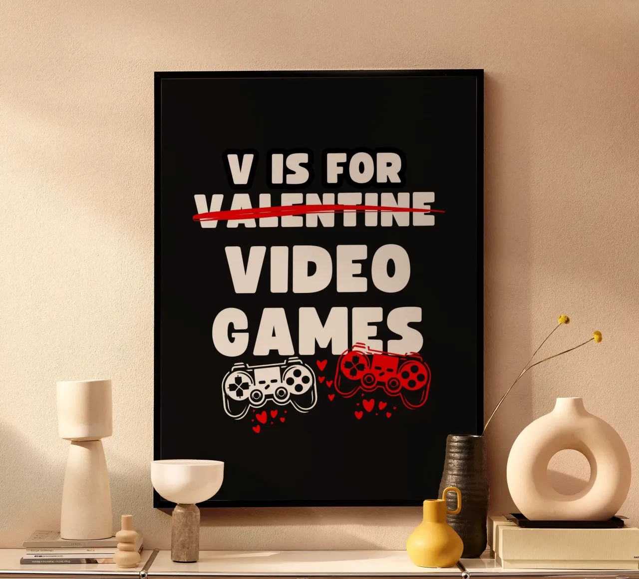 V IS FOR VALENTINE X VIDEO GAMES carta hahnemühle da ArtDesign by KBK