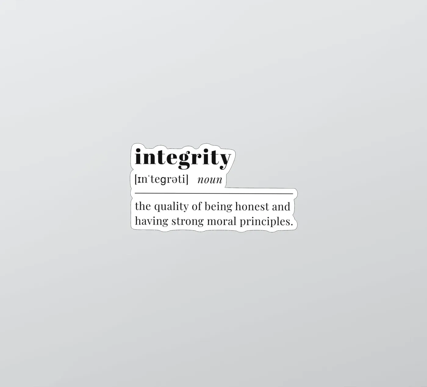 integrity sticker by pilotpegasus