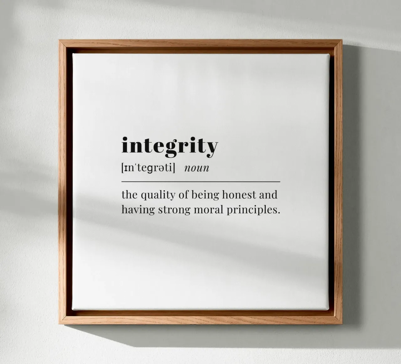 integrity canvas with Floater frame by pilotpegasus