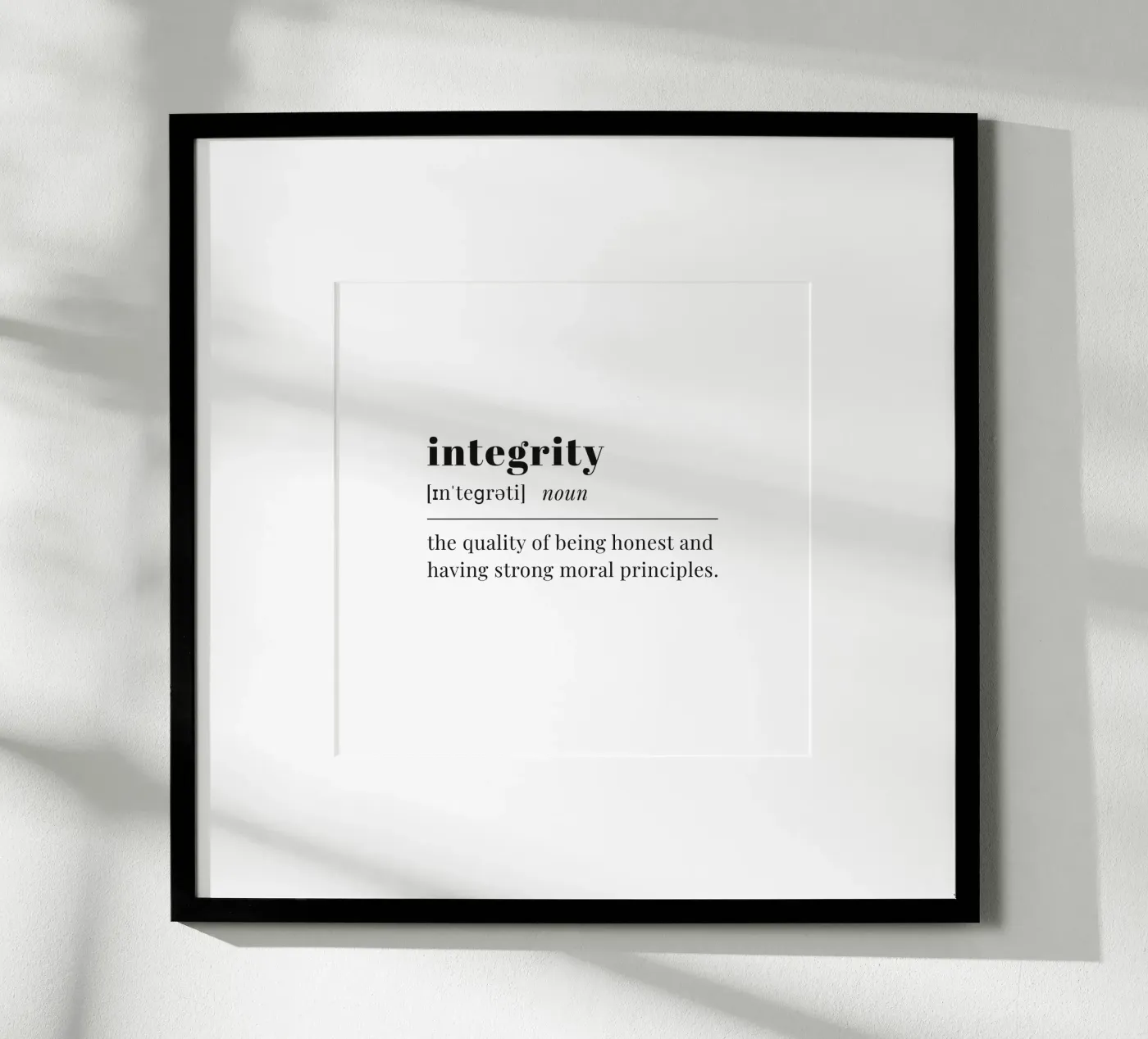 integrity Poster von pilotpegasus