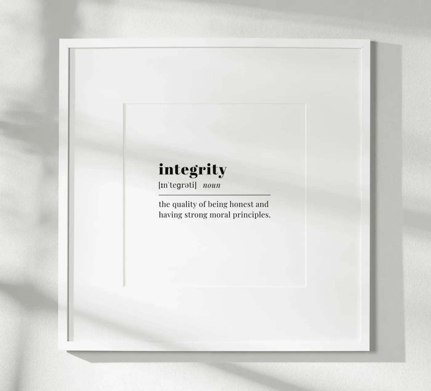 integrity Poster von pilotpegasus