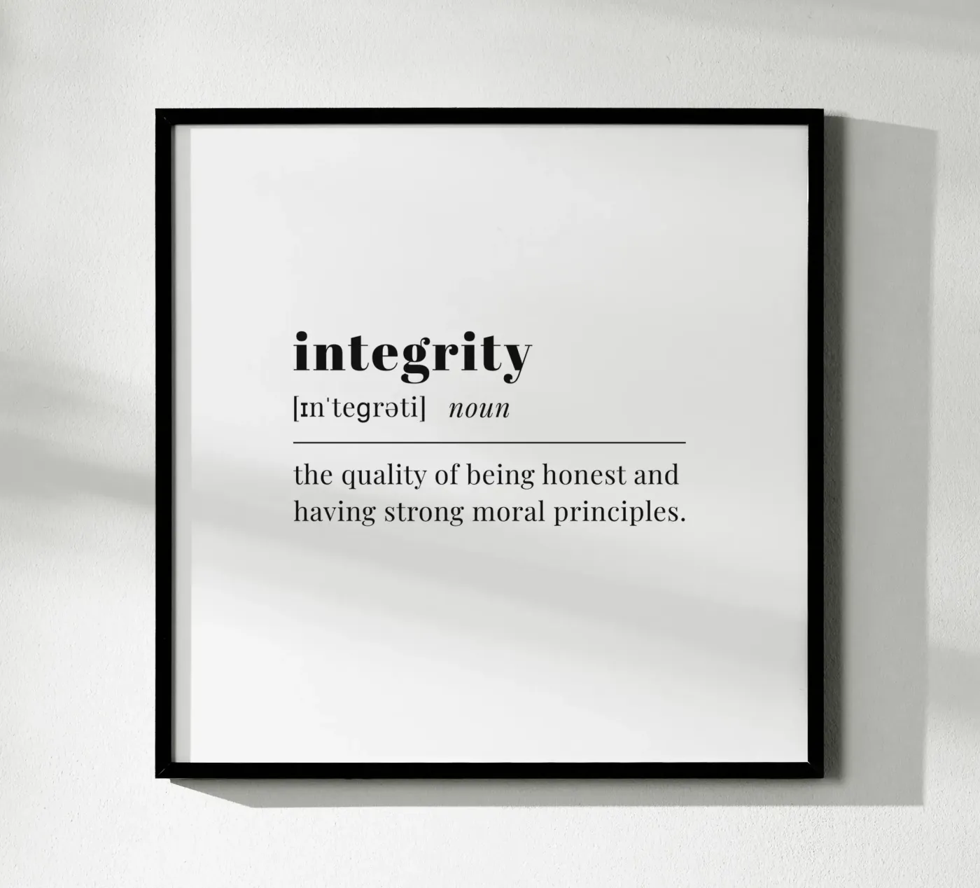 integrity Poster von pilotpegasus