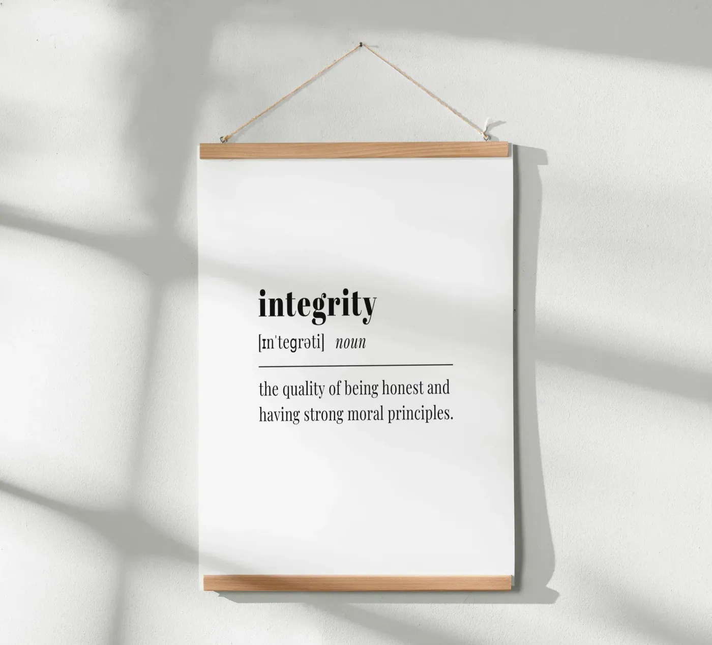 integrity Poster von pilotpegasus