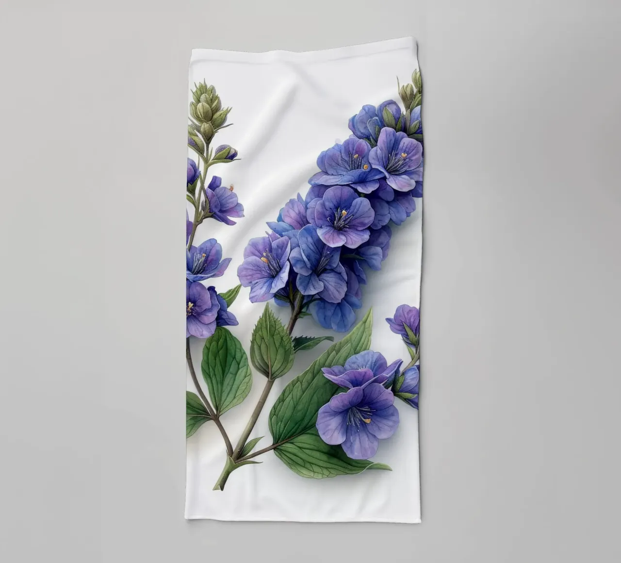 Angelonia Flower 2 towel by Bold Blooms