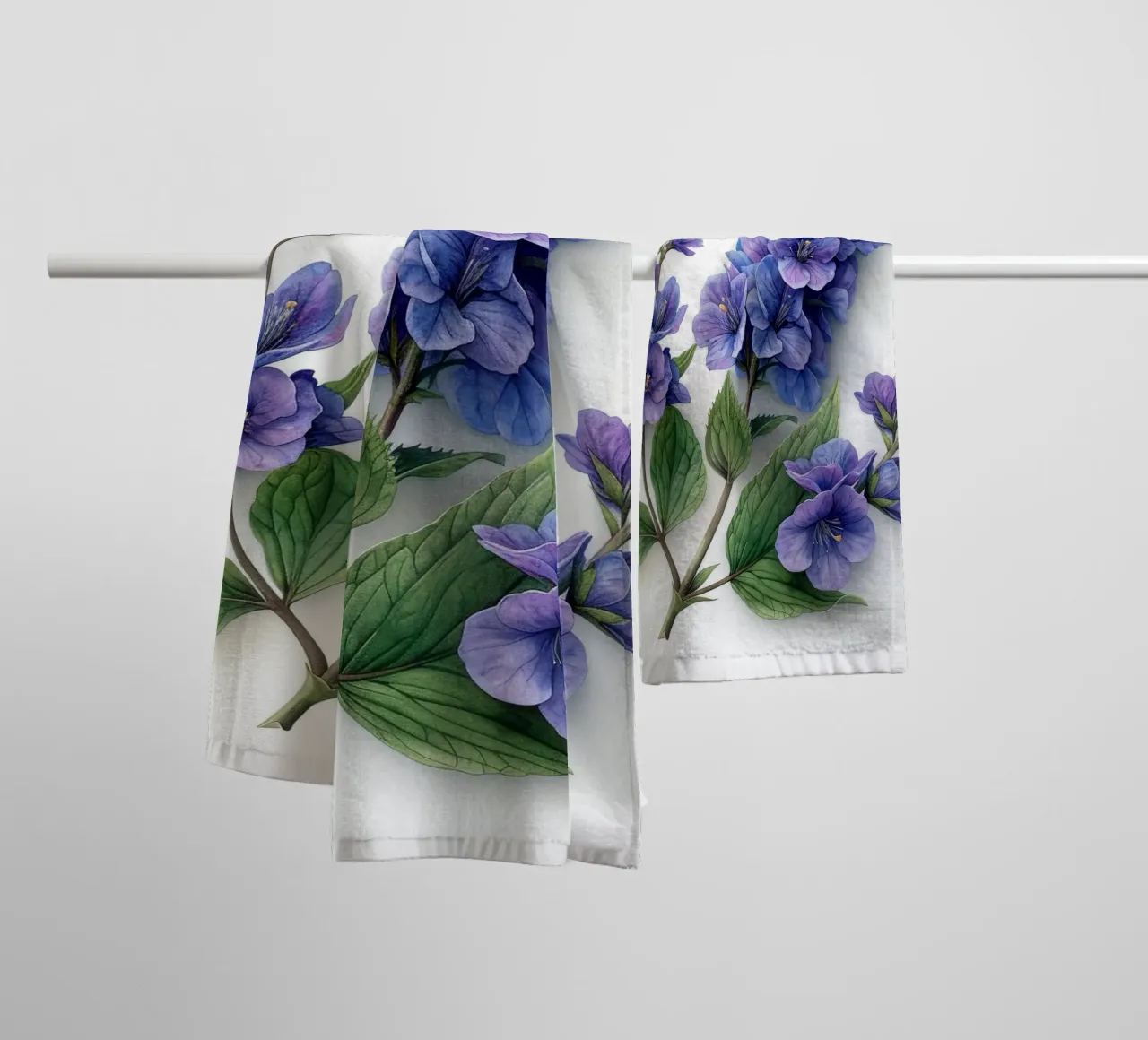 Angelonia Flower 2 towel by Bold Blooms