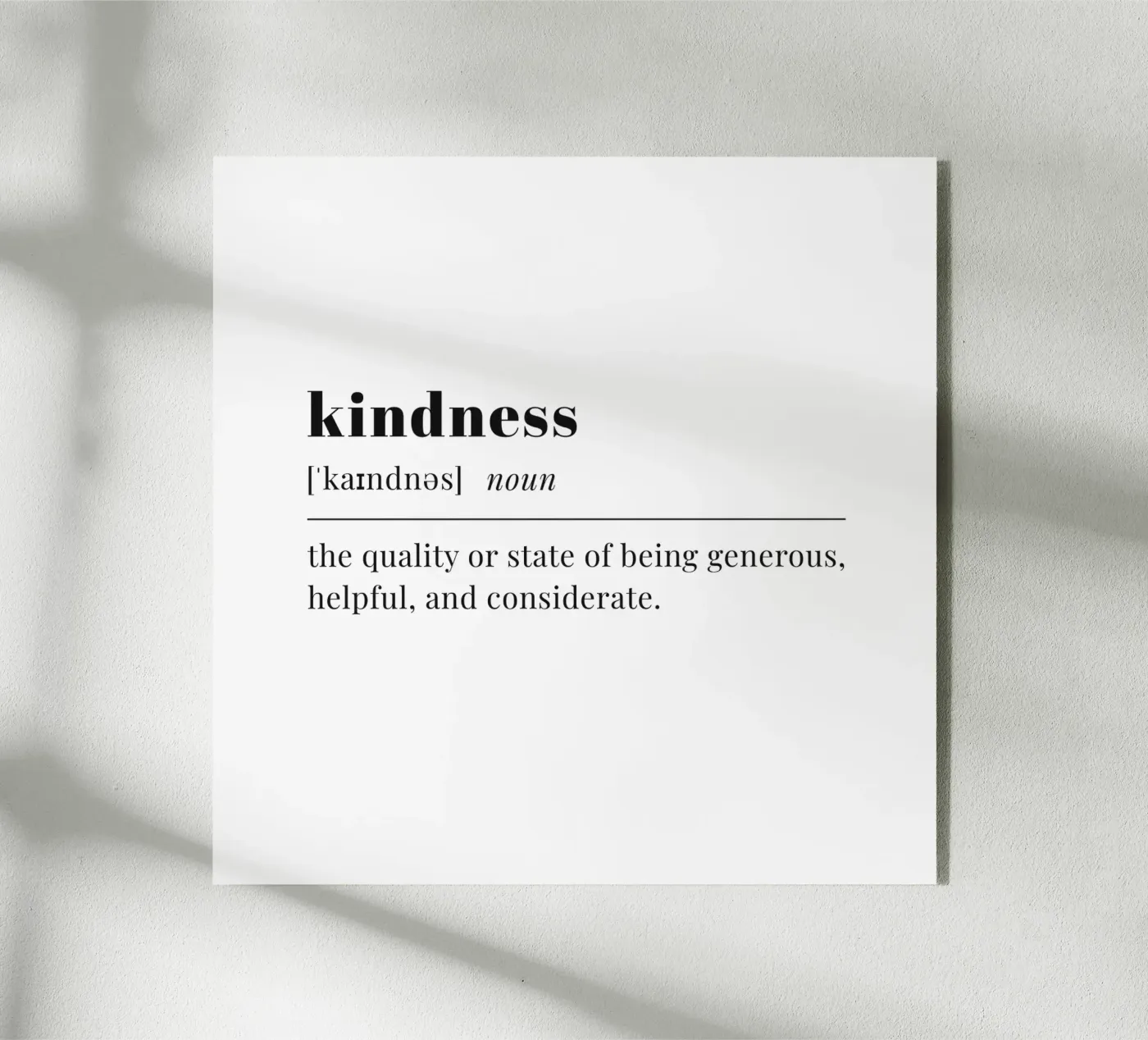 kindness acrylic glass by pilotpegasus