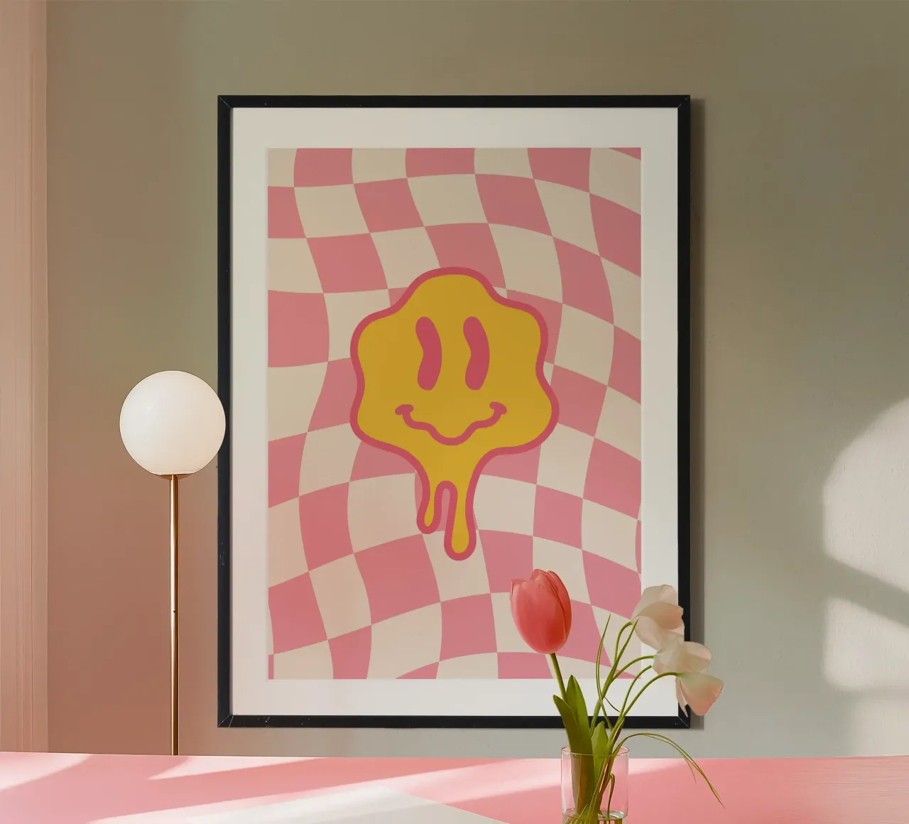 Melting Smile Print - Mural psicodélico hahnemühle de Studio Mooodz