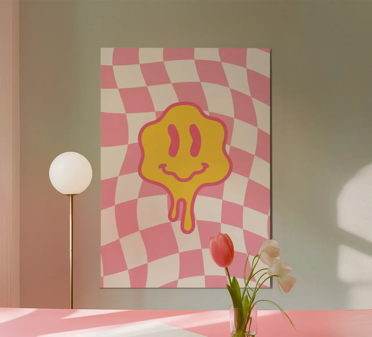 Melting Smile Print - Mural psicodélico hahnemühle de Studio Mooodz
