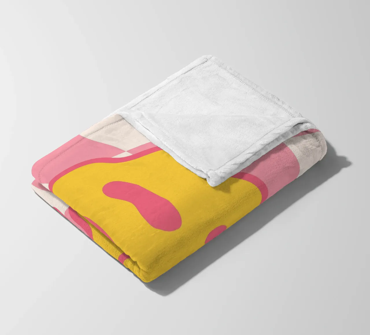 Melting Smile Print – Psychedelisches Wandbild Fleecedecke von Studio Mooodz