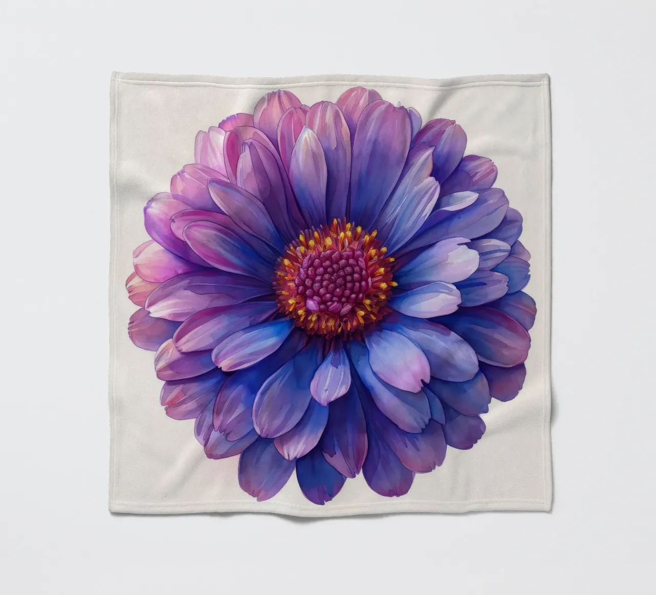 Aster Flower 2 fleece blanket by Bold Blooms