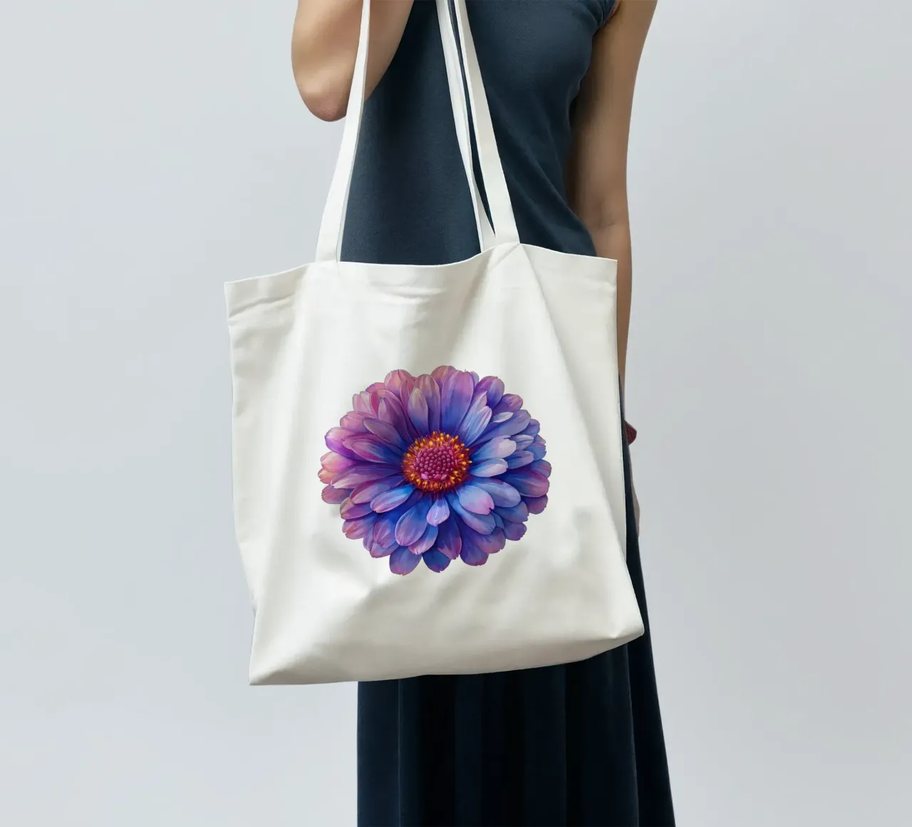 Aster Flower 2 tote bag by Bold Blooms