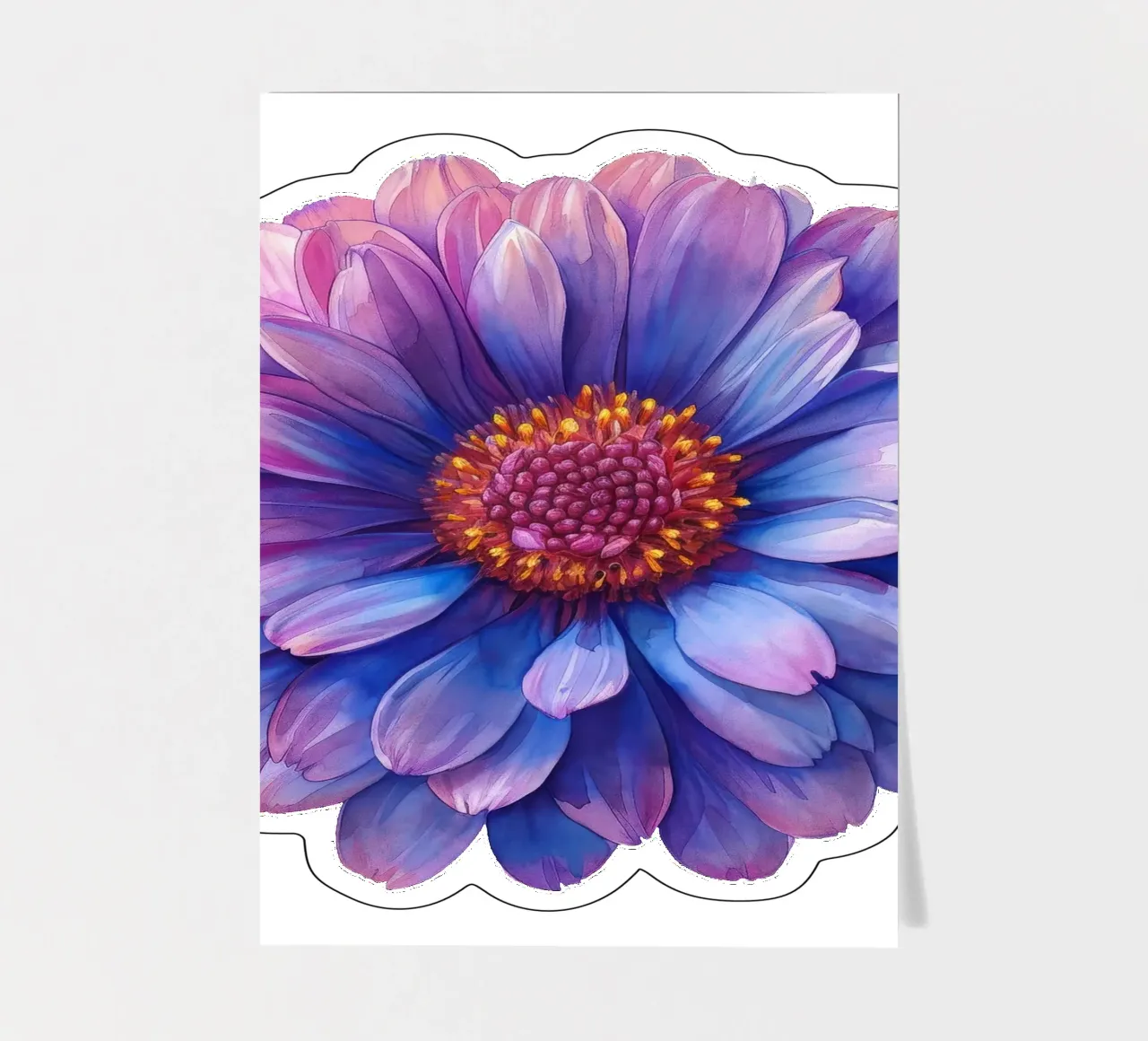 Aster Flower 2 sticker sheet by Bold Blooms