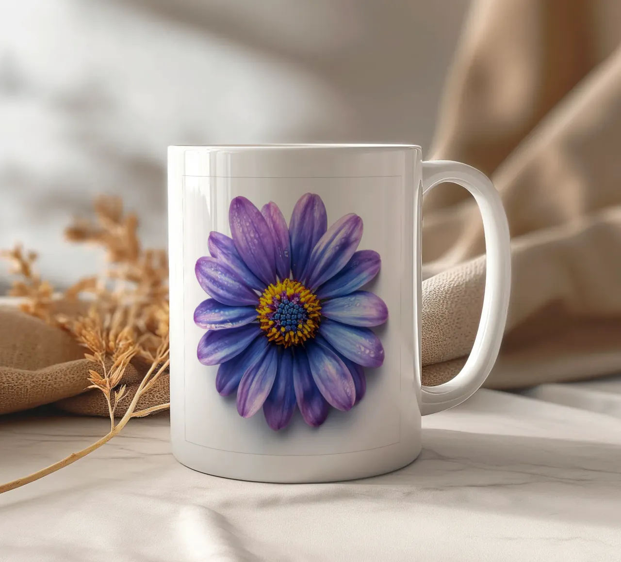 Fiore di aster 3 tazza in ceramica da Bold Blooms