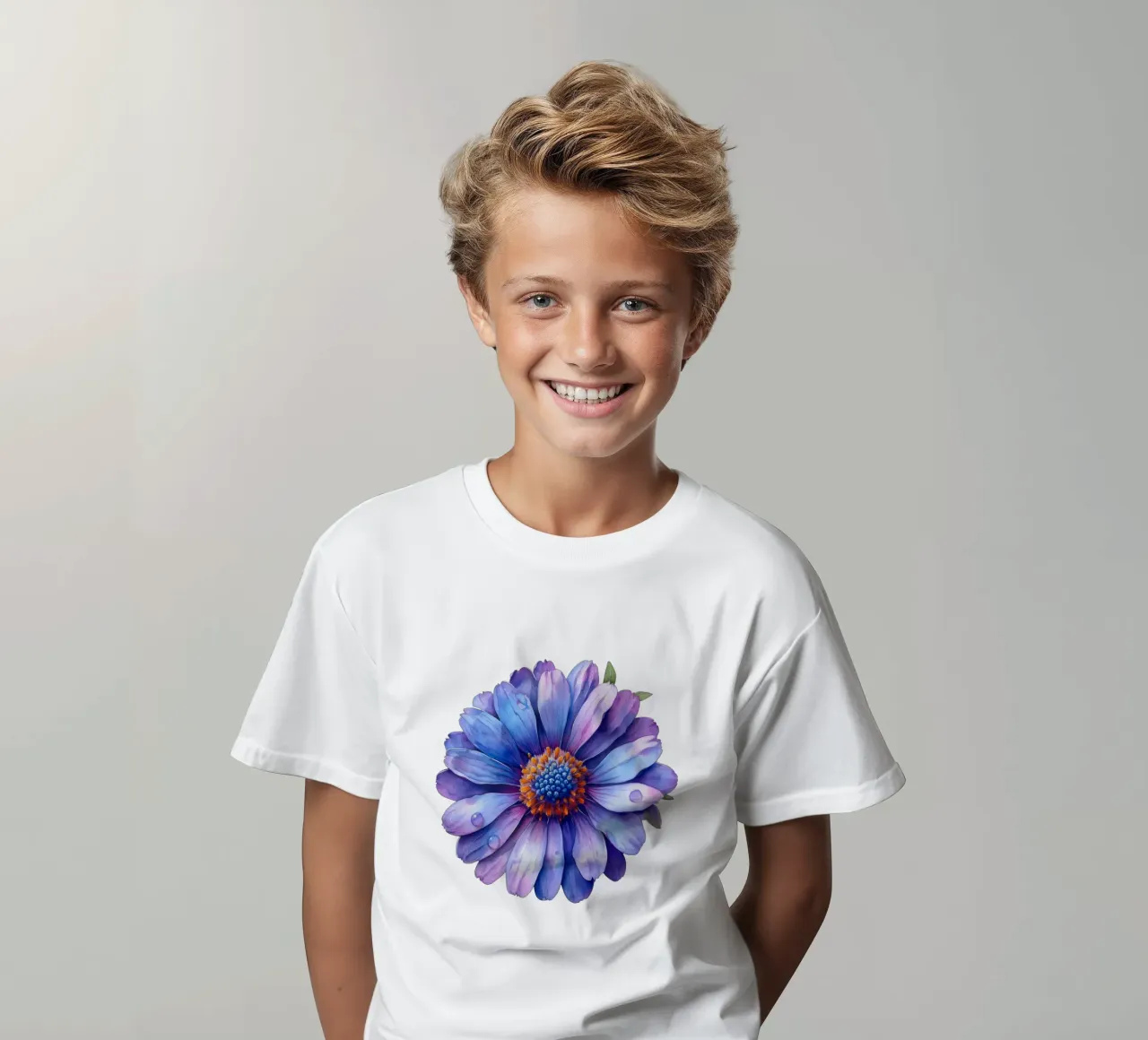 Asterblüte 1 Kinder T-Shirt von Bold Blooms