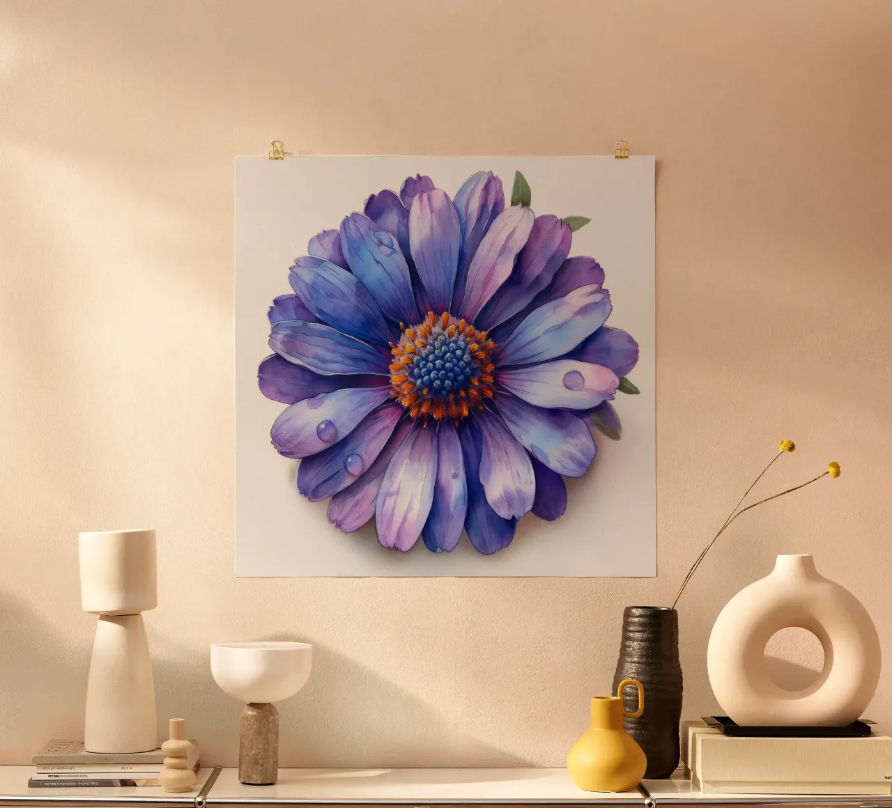 Fiore di aster 1 poster da Bold Blooms