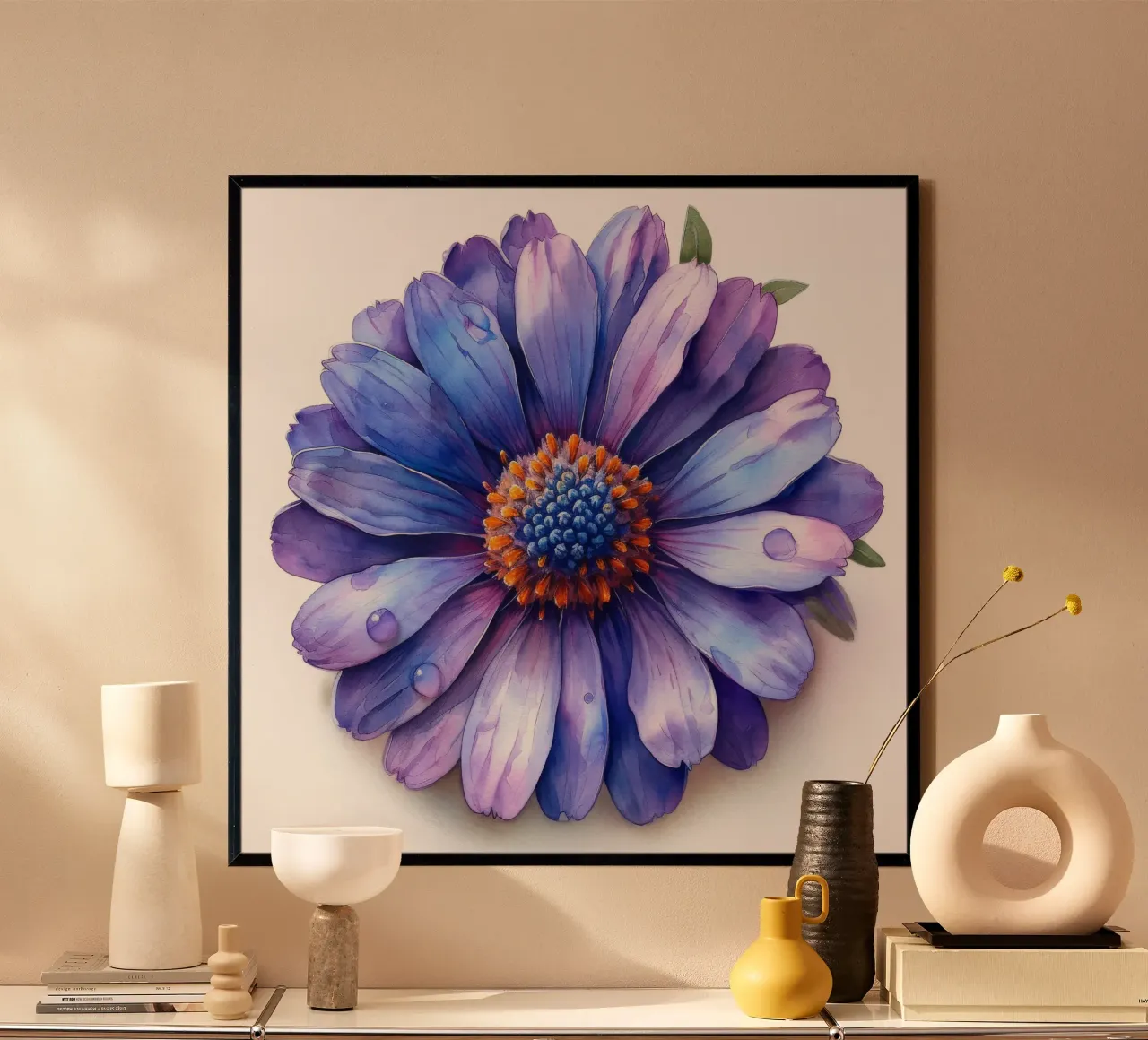 Fiore di aster 1 poster da Bold Blooms