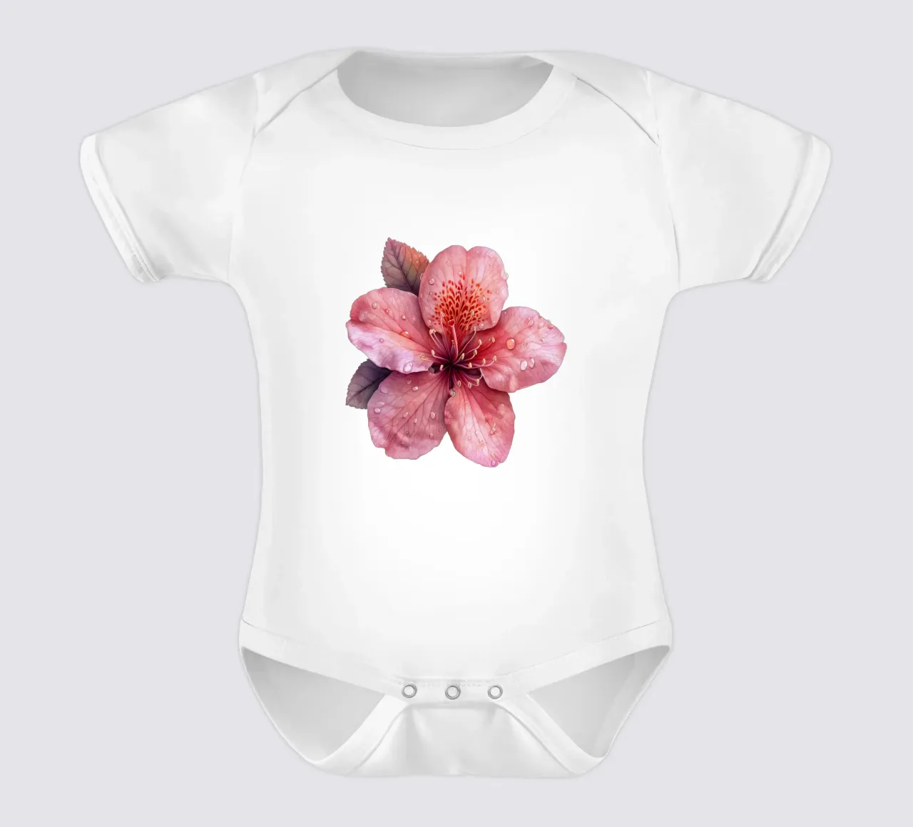 Fiore di azalea 2 body neonato maniche corte da Bold Blooms