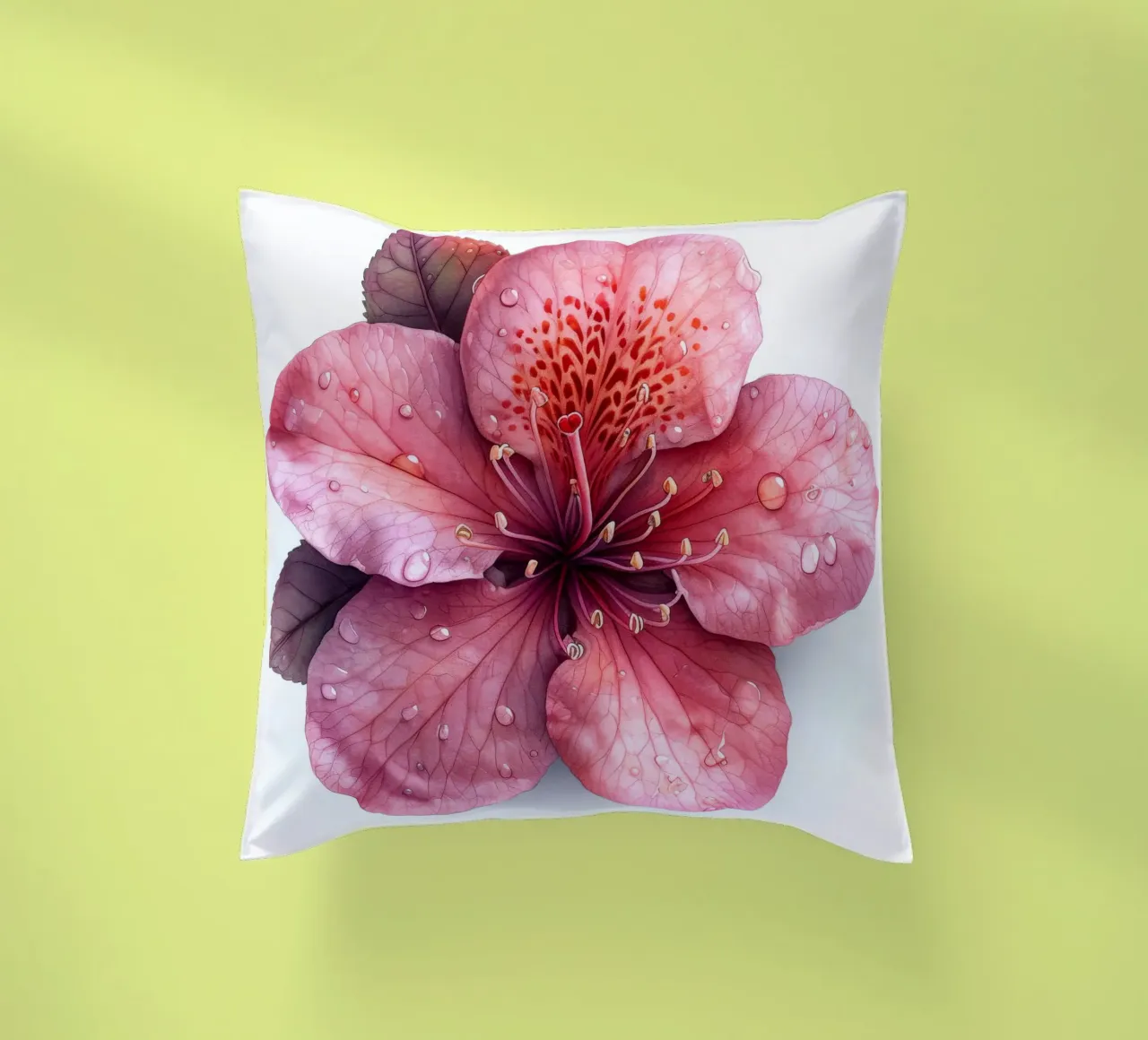 Fiore di azalea 2 cuscino da Bold Blooms