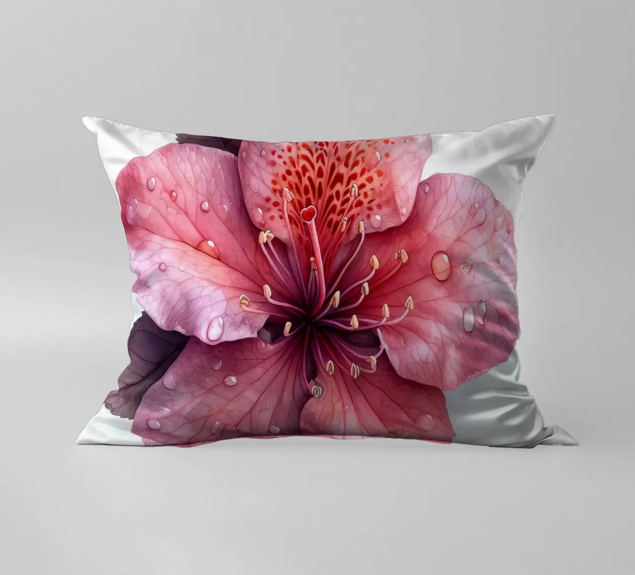 Fiore di azalea 2 cuscino da Bold Blooms