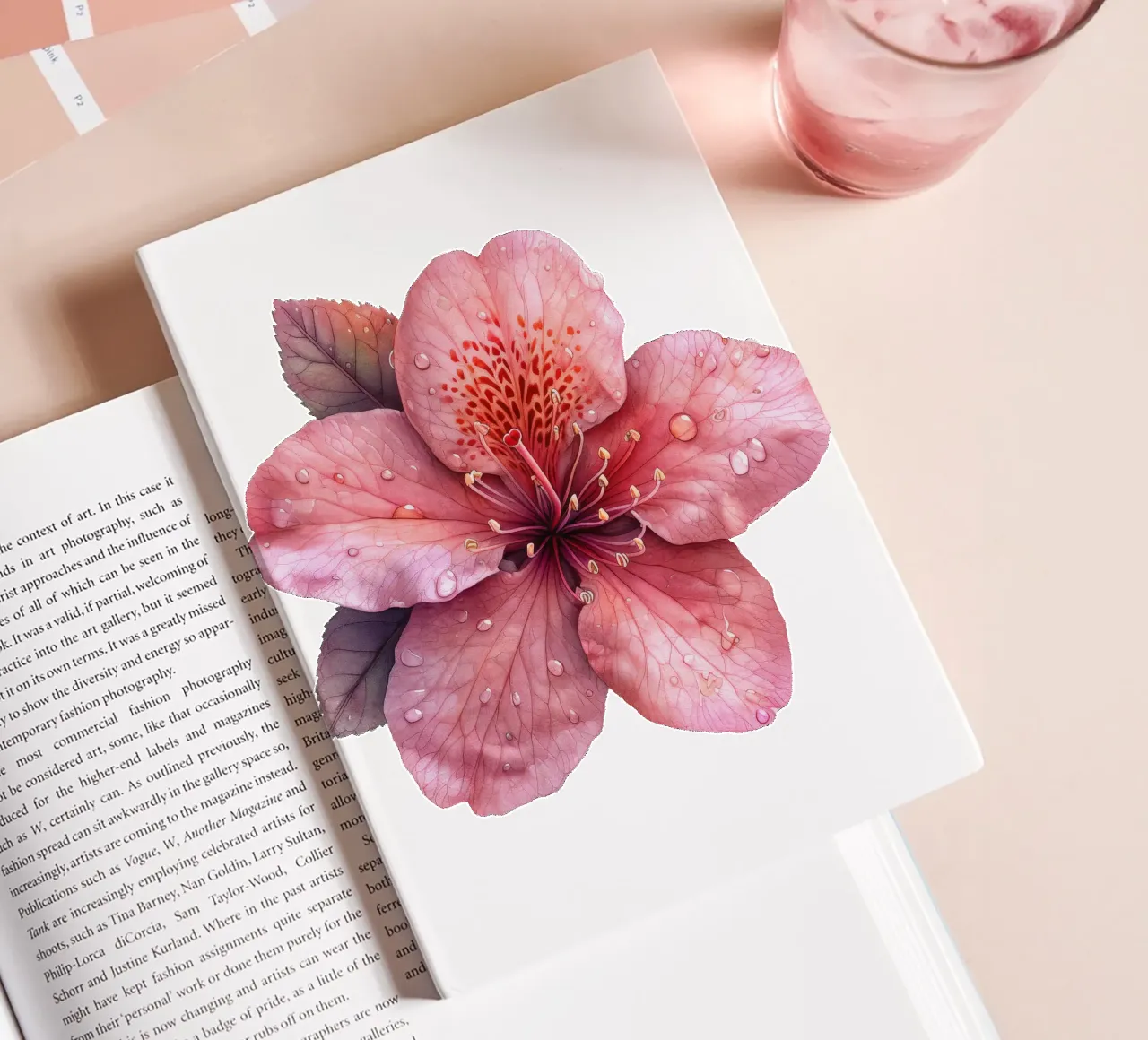 Azalea Flower 2 notebook by Bold Blooms