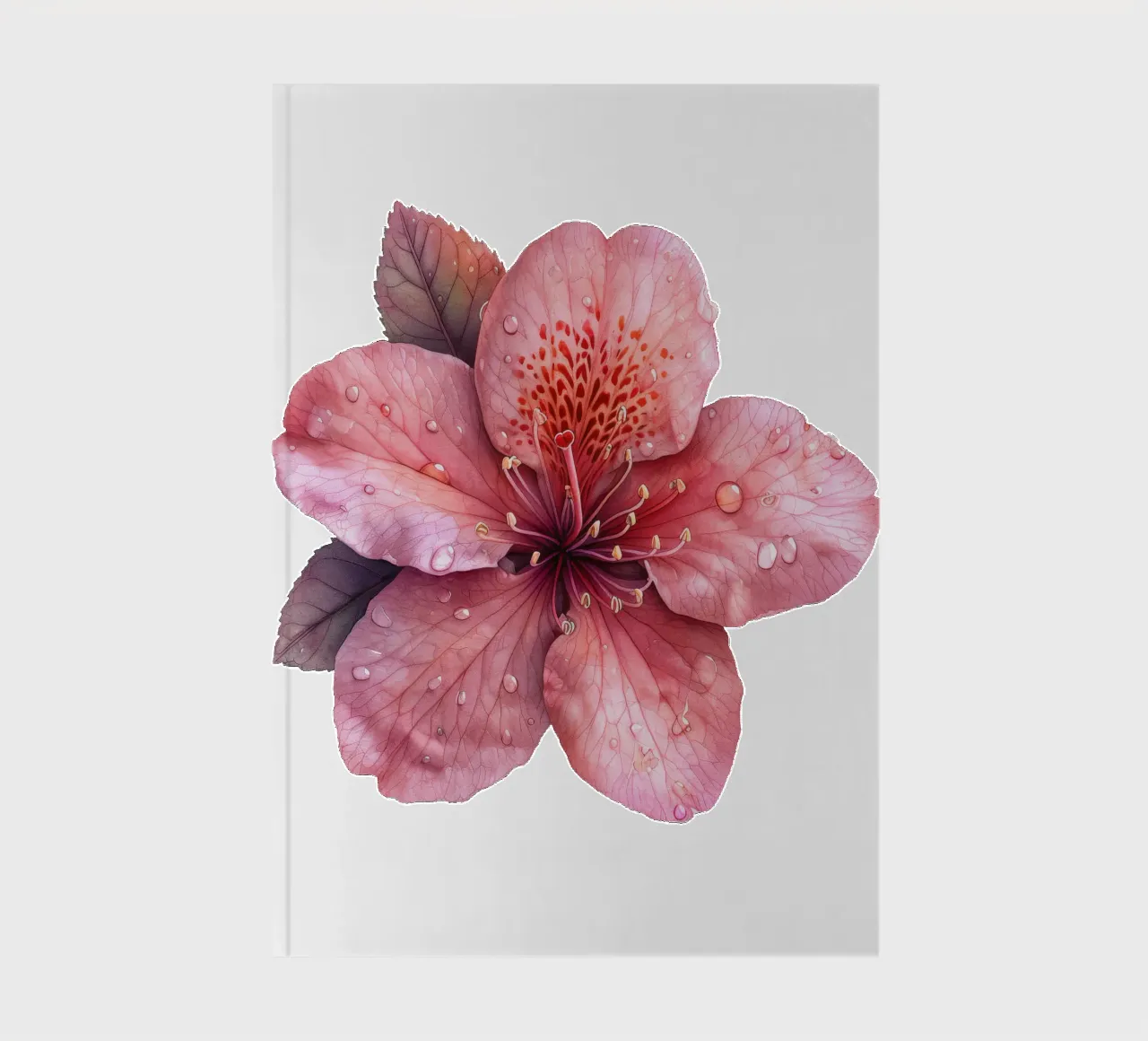 Azalea Flower 2 notebook by Bold Blooms