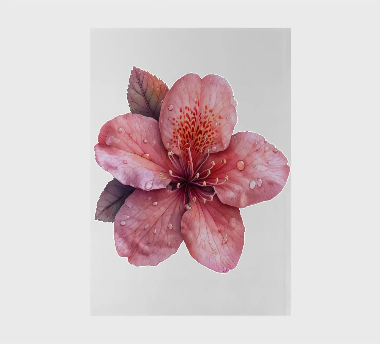 Azalea Flower 2 notebook by Bold Blooms