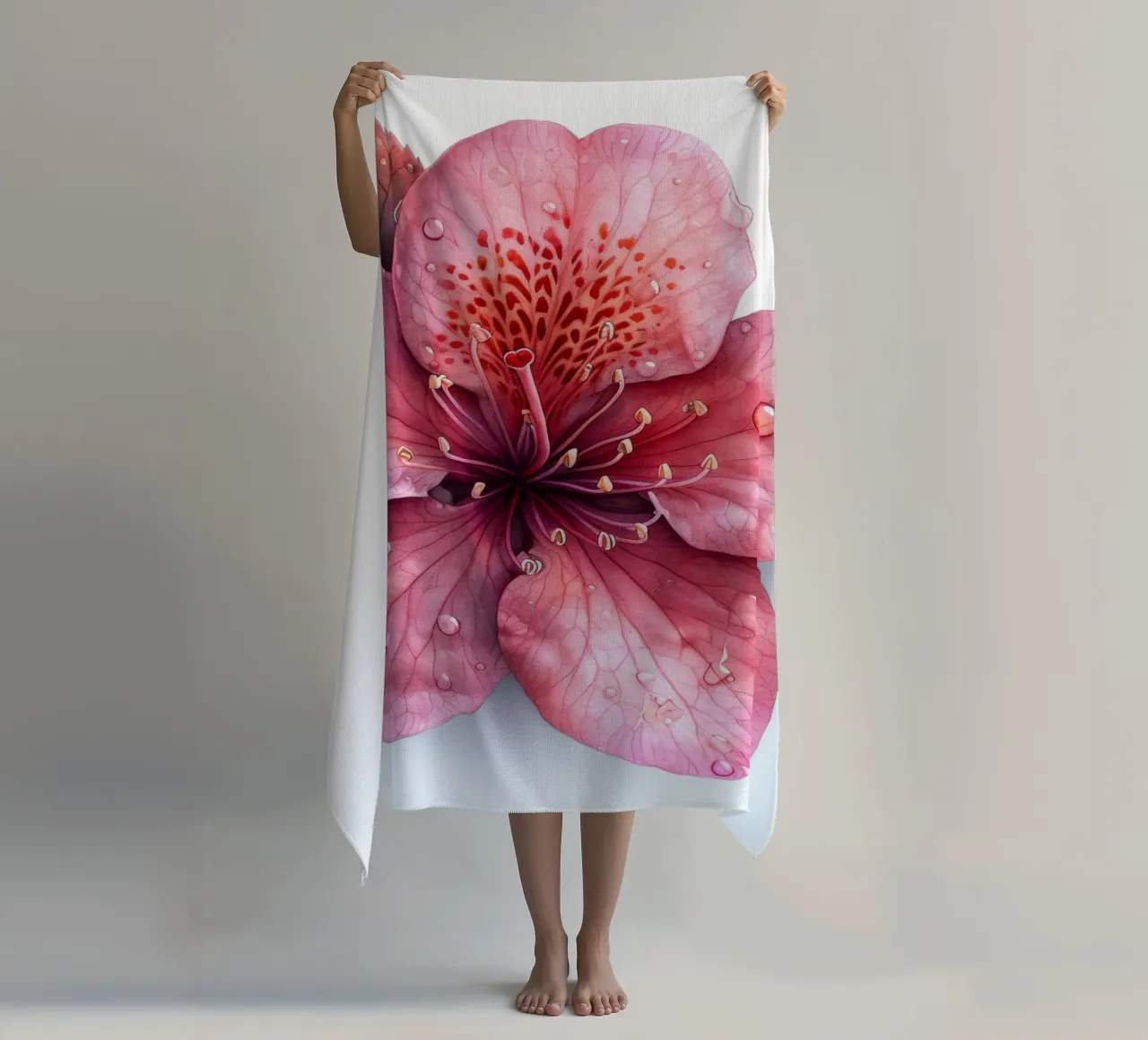 Fiore di azalea 2 telo mare da Bold Blooms