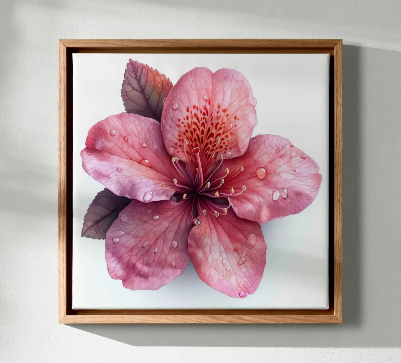 Fiore di azalea 2 tela con Cornice a cassetta da Bold Blooms