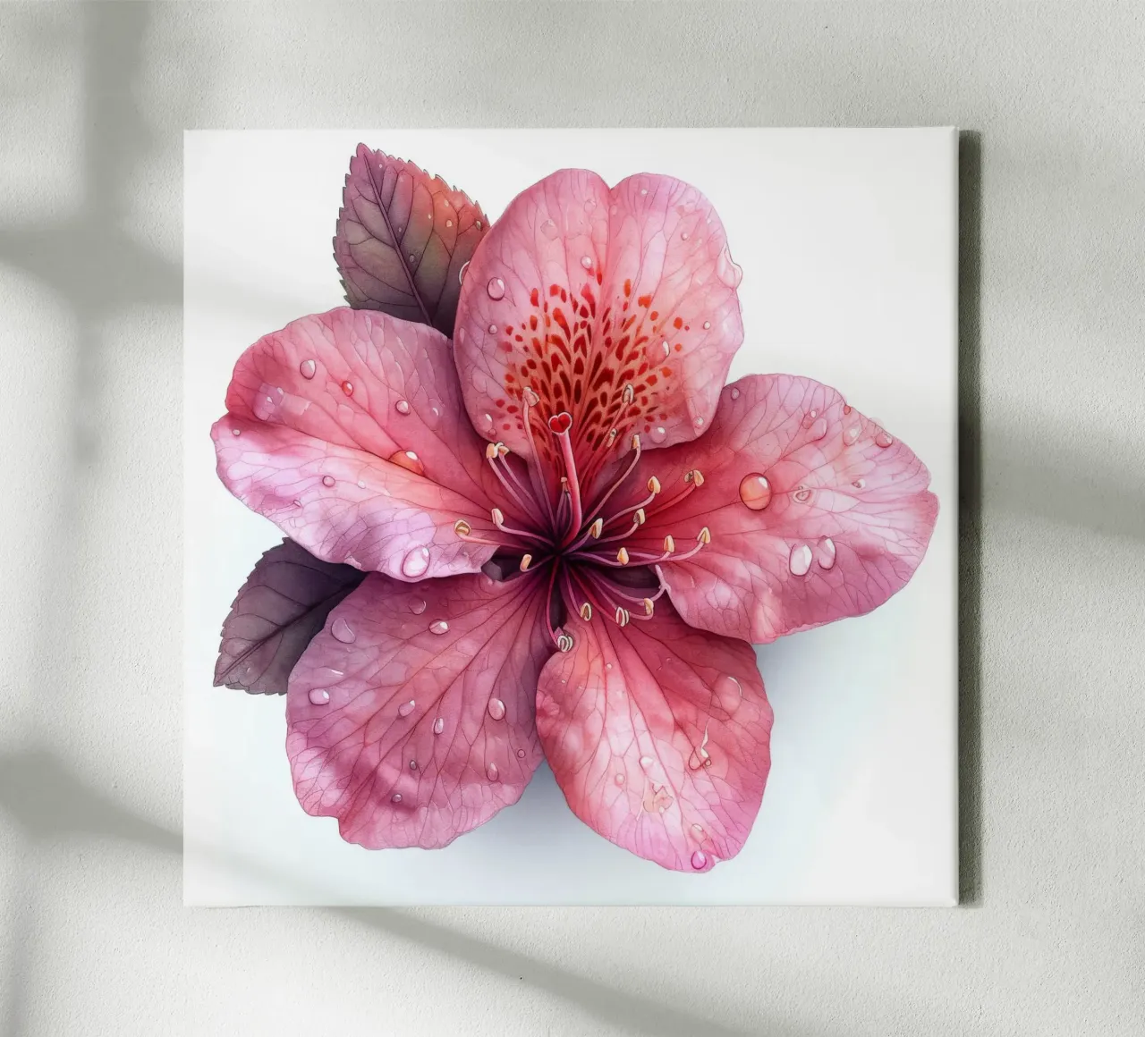 Fiore di azalea 2 tela con Cornice a cassetta da Bold Blooms