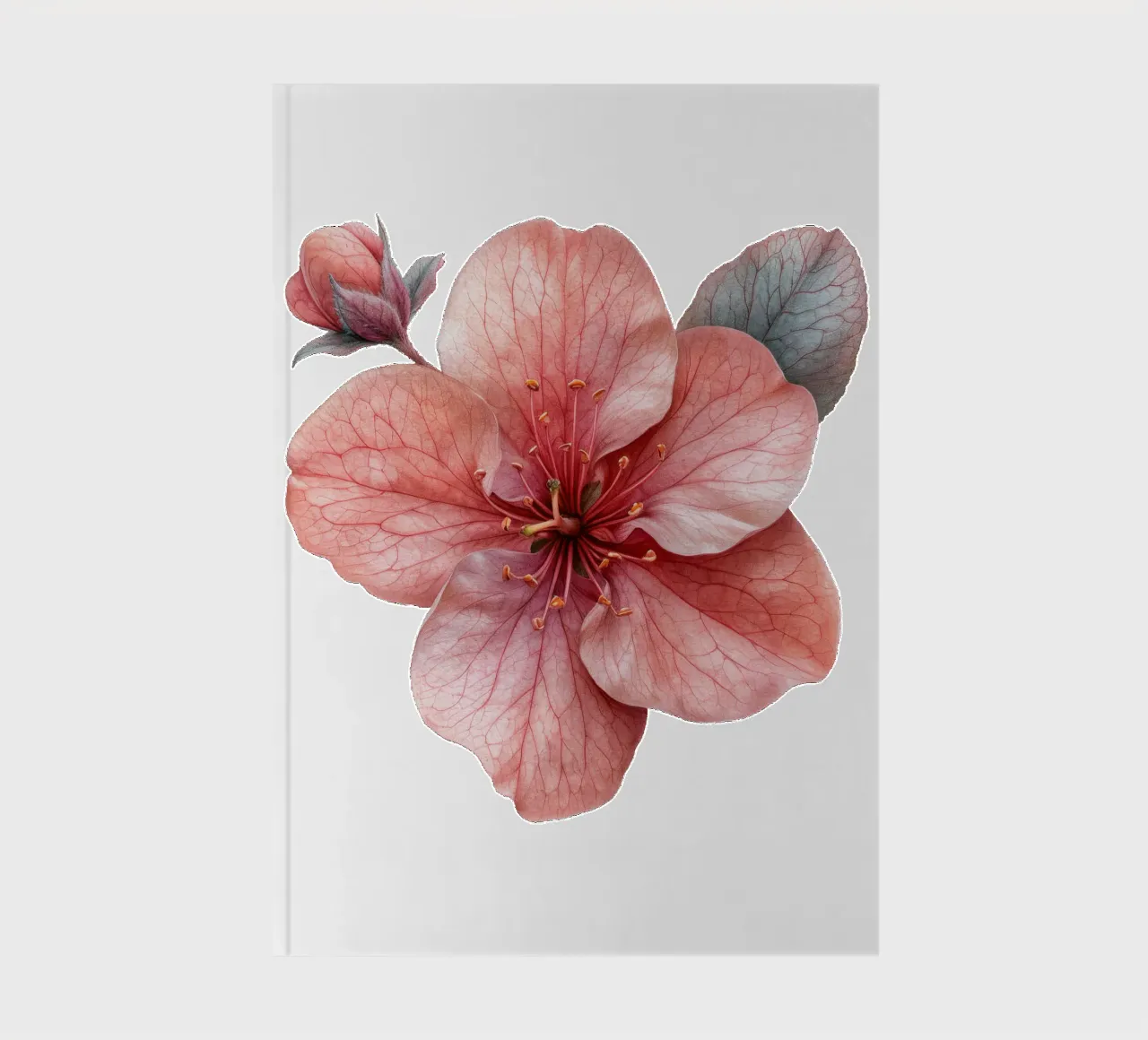 Azalea Flower 3 notebook by Bold Blooms