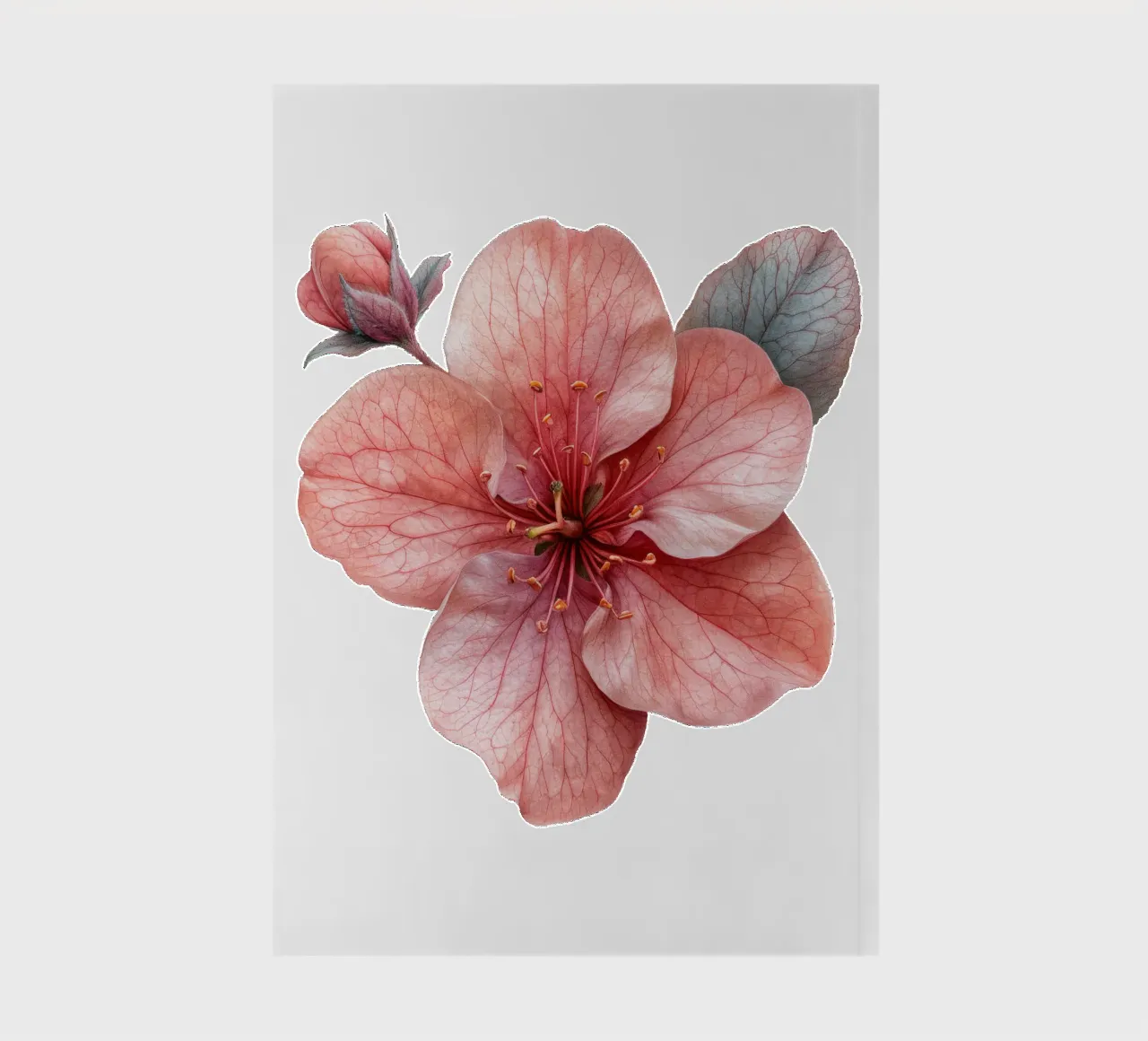 Azalea Flower 3 notebook by Bold Blooms