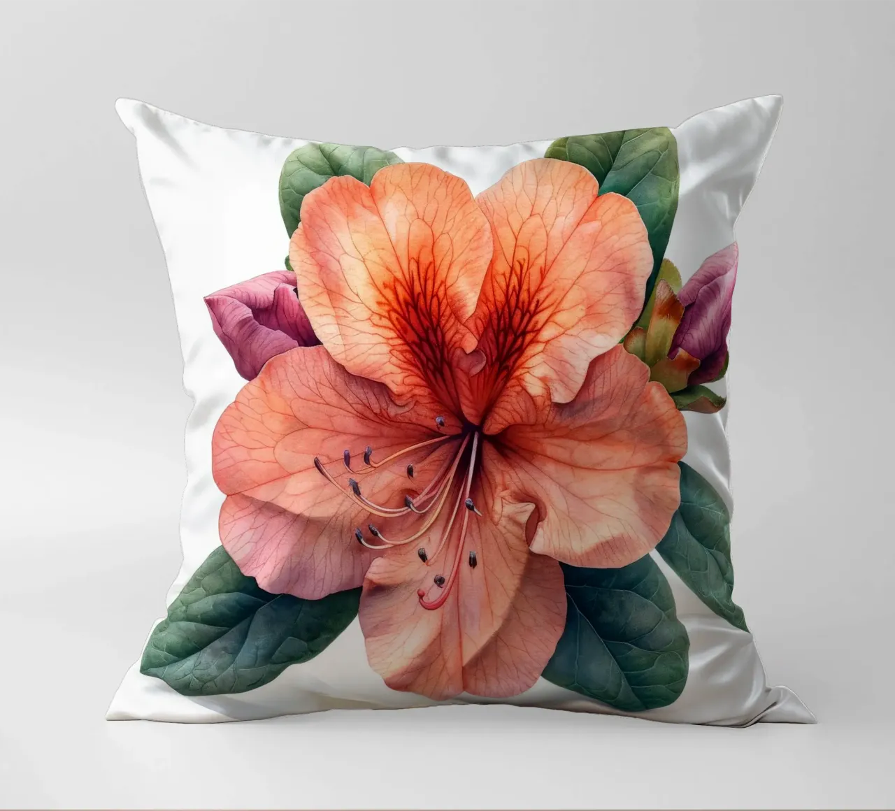 Fiore di azalea 4 cuscino da Bold Blooms