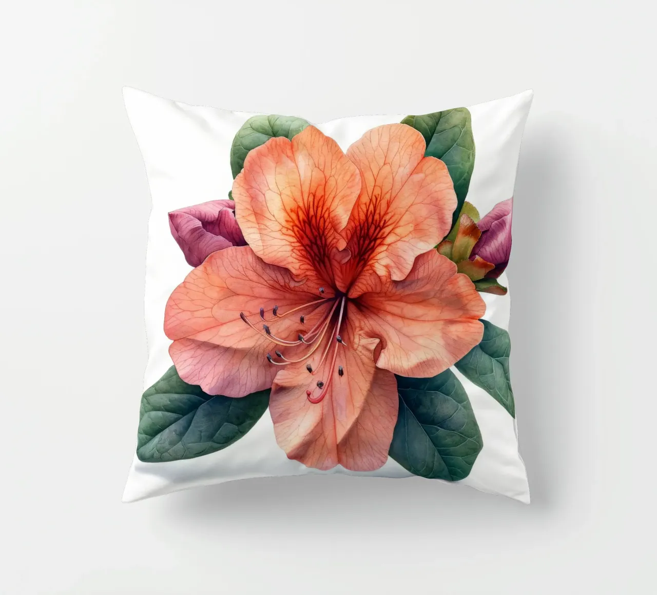 Fiore di azalea 4 cuscino da Bold Blooms