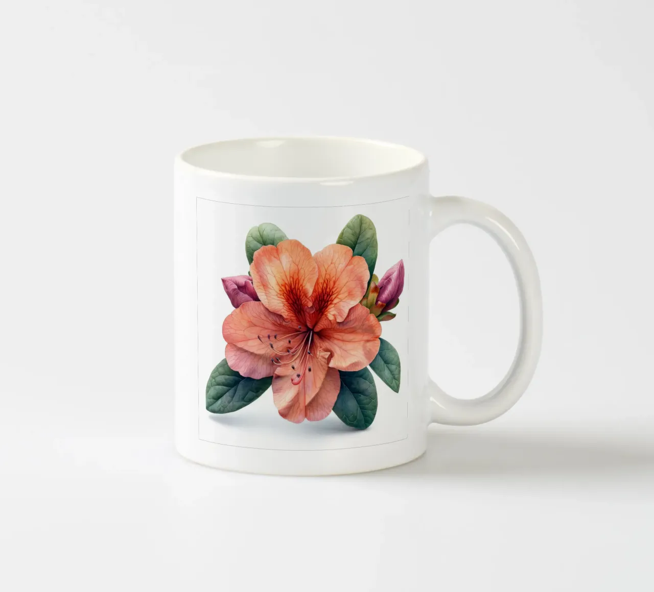 Fiore di azalea 4 tazza in ceramica da Bold Blooms