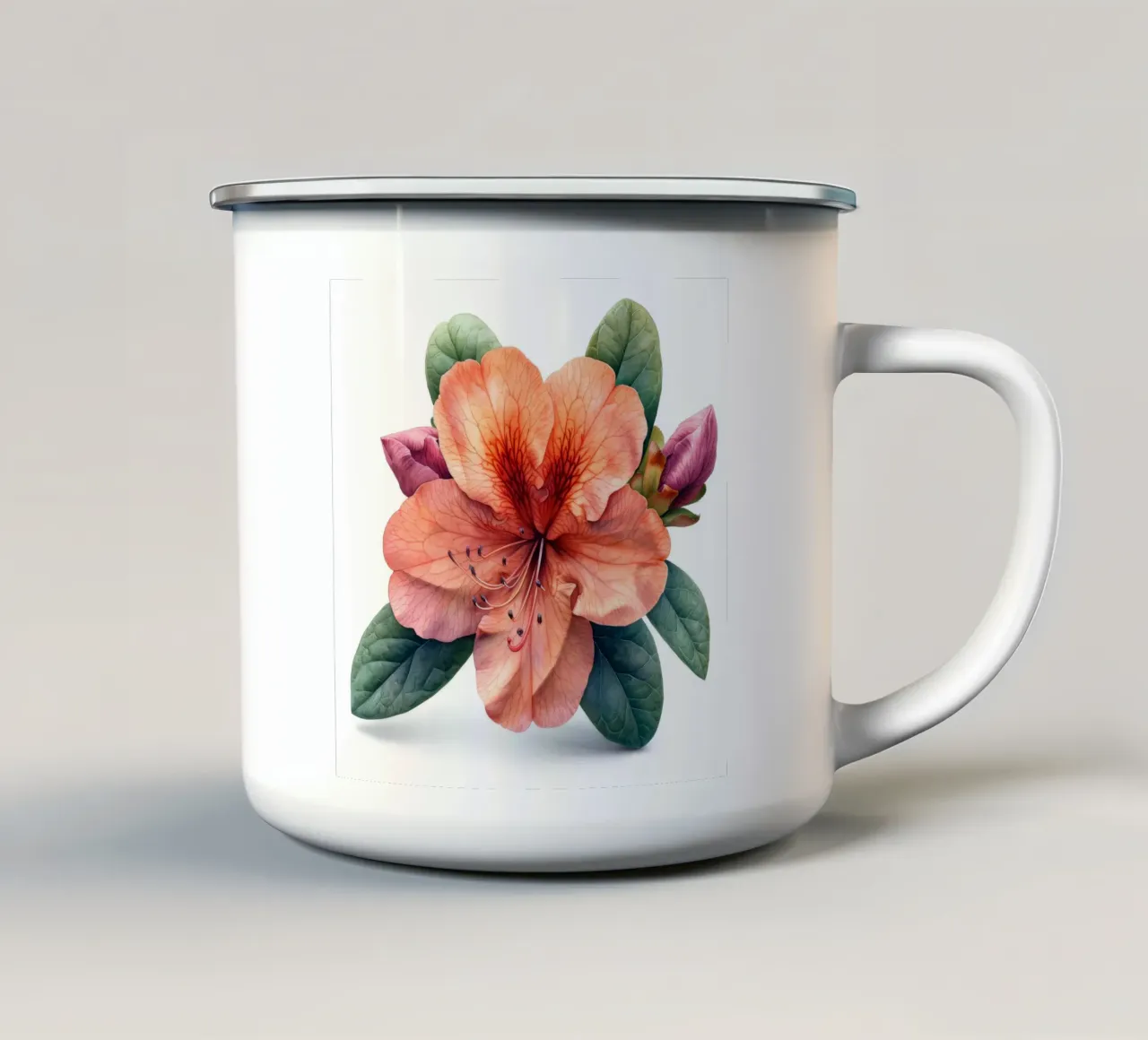 Fiore di azalea 4 tazza in smalto da Bold Blooms