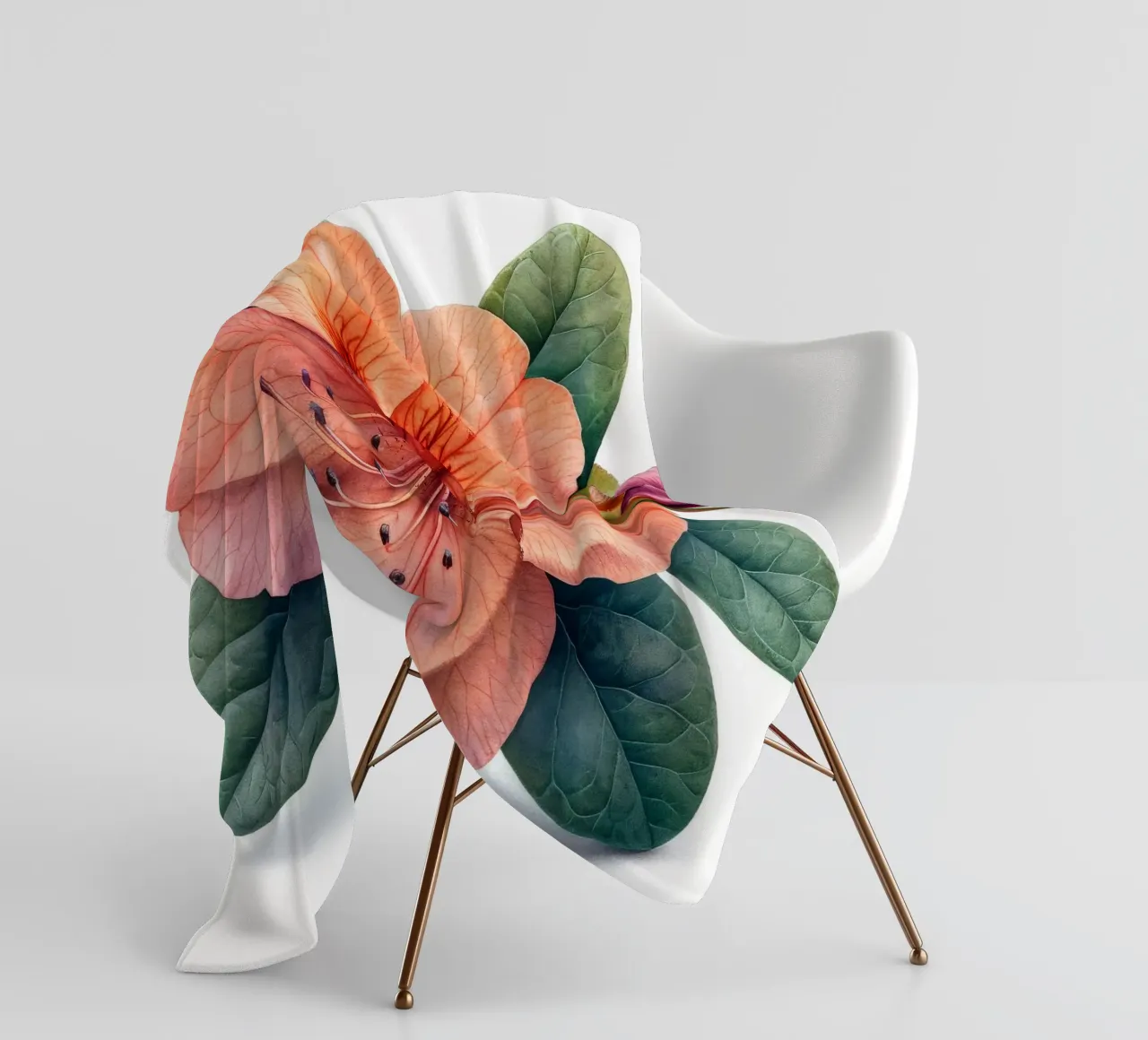Fiore di azalea 4 coperta in pile da Bold Blooms