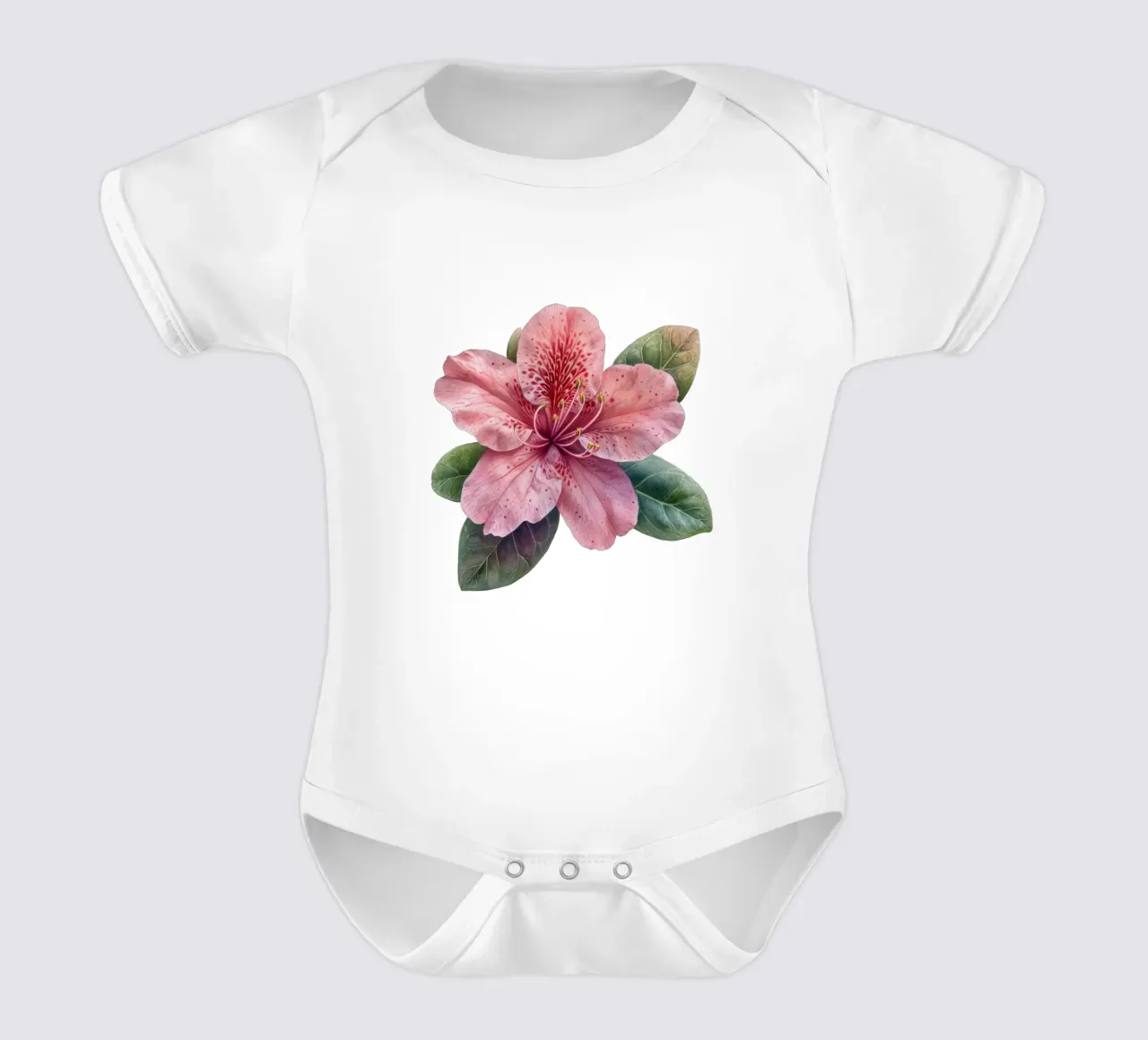 Fiore di azalea 1 body neonato maniche corte da Bold Blooms