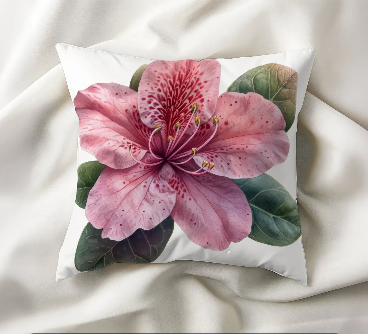 Fiore di azalea 1 cuscino da Bold Blooms