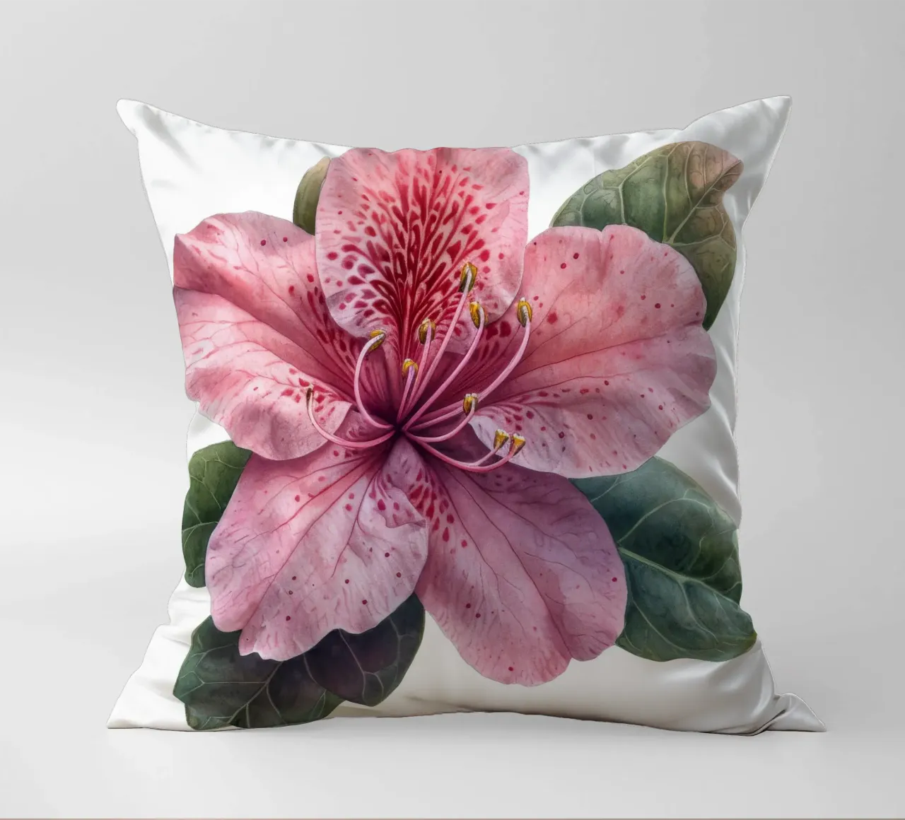 Fiore di azalea 1 cuscino da Bold Blooms