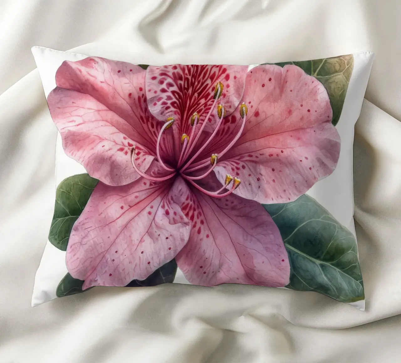 Fiore di azalea 1 cuscino da Bold Blooms