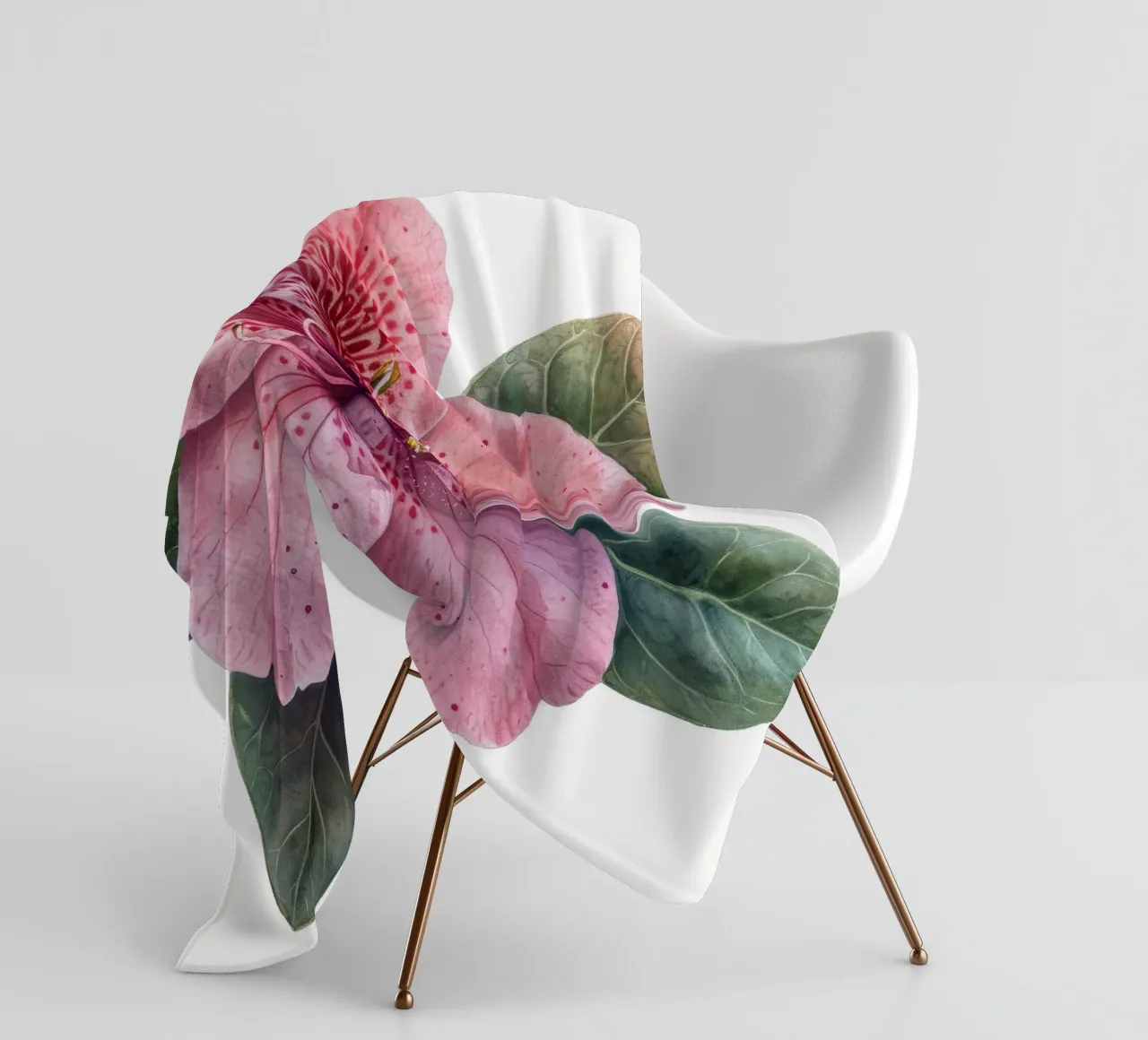 Fiore di azalea 1 coperta in pile da Bold Blooms