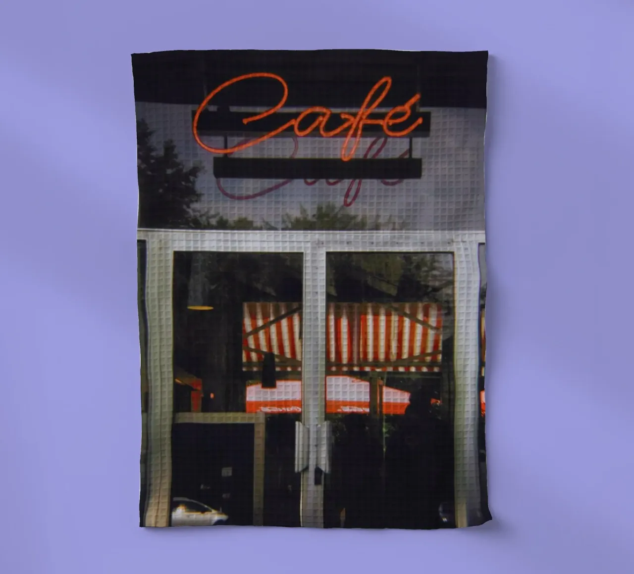 Berlin Café tea towel by Anja Hebrank Photography