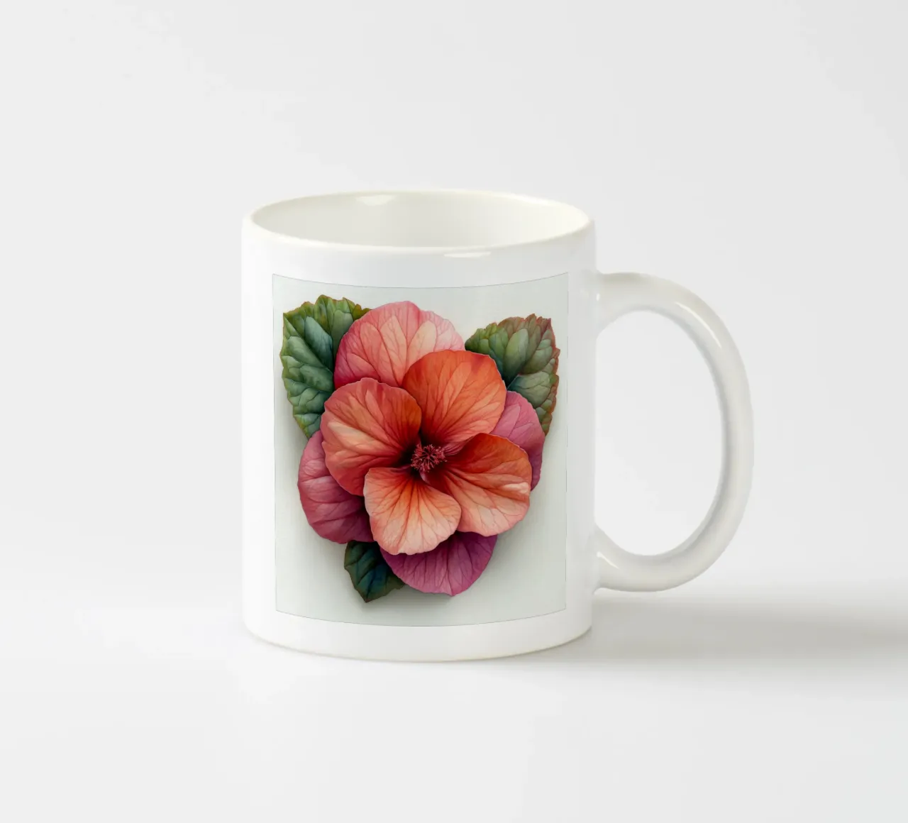 Fiore di begonia 2 tazza in ceramica da Bold Blooms