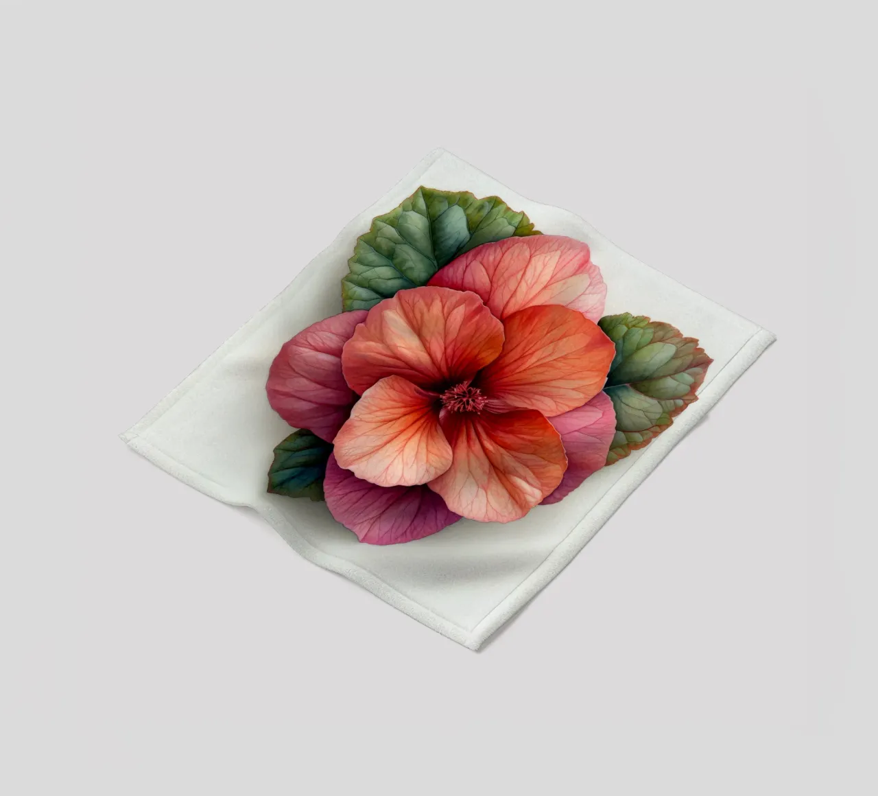 Fiore di begonia 2 coperta in pile da Bold Blooms
