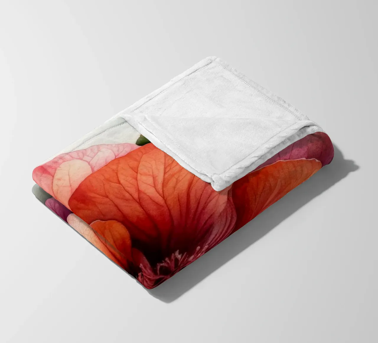 Fiore di begonia 2 coperta in pile da Bold Blooms