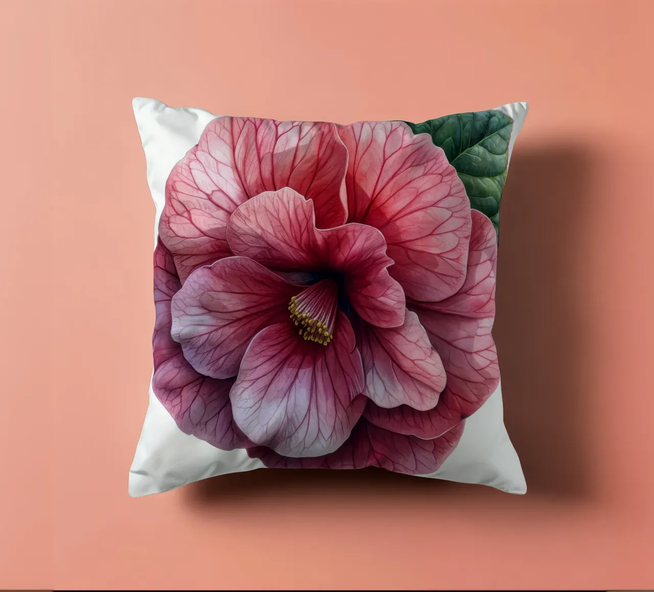 Fiore di begonia 3 cuscino da Bold Blooms